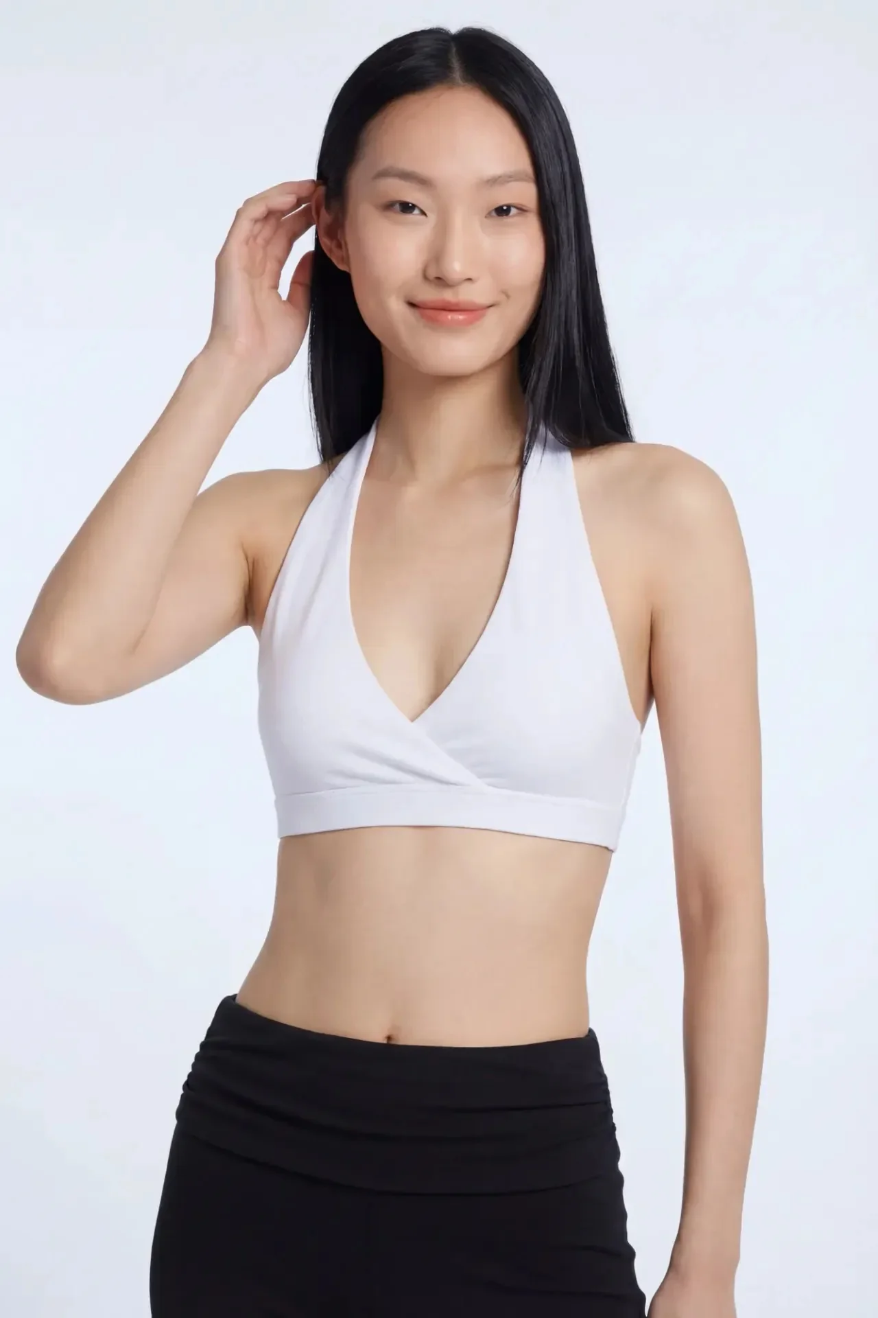 Active High Density Surplice Halter Bra - Image 13