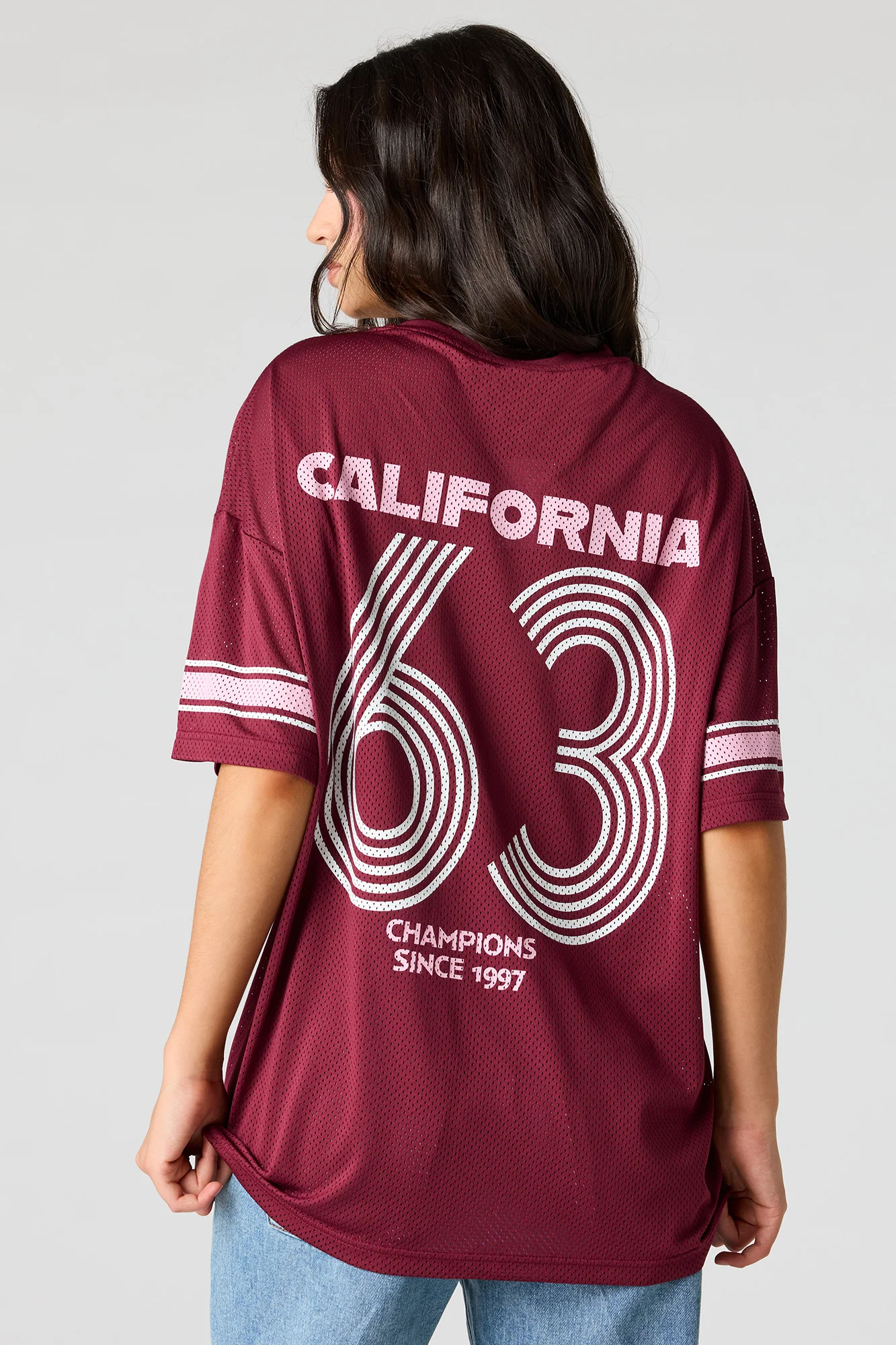 Mesh Graphic V-Neck Jersey - Image 15