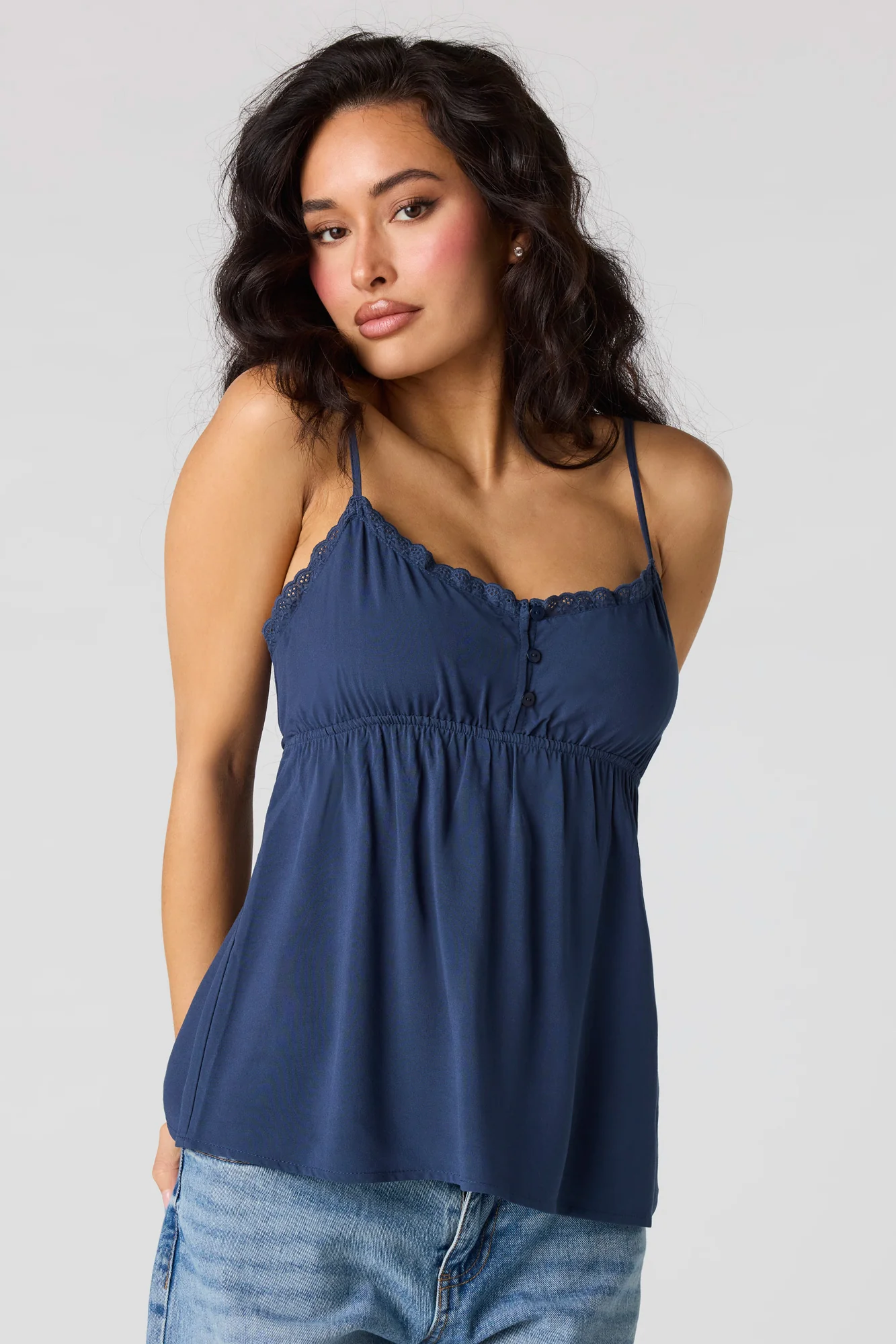 Lace Trim Babydoll Tank - Image 10