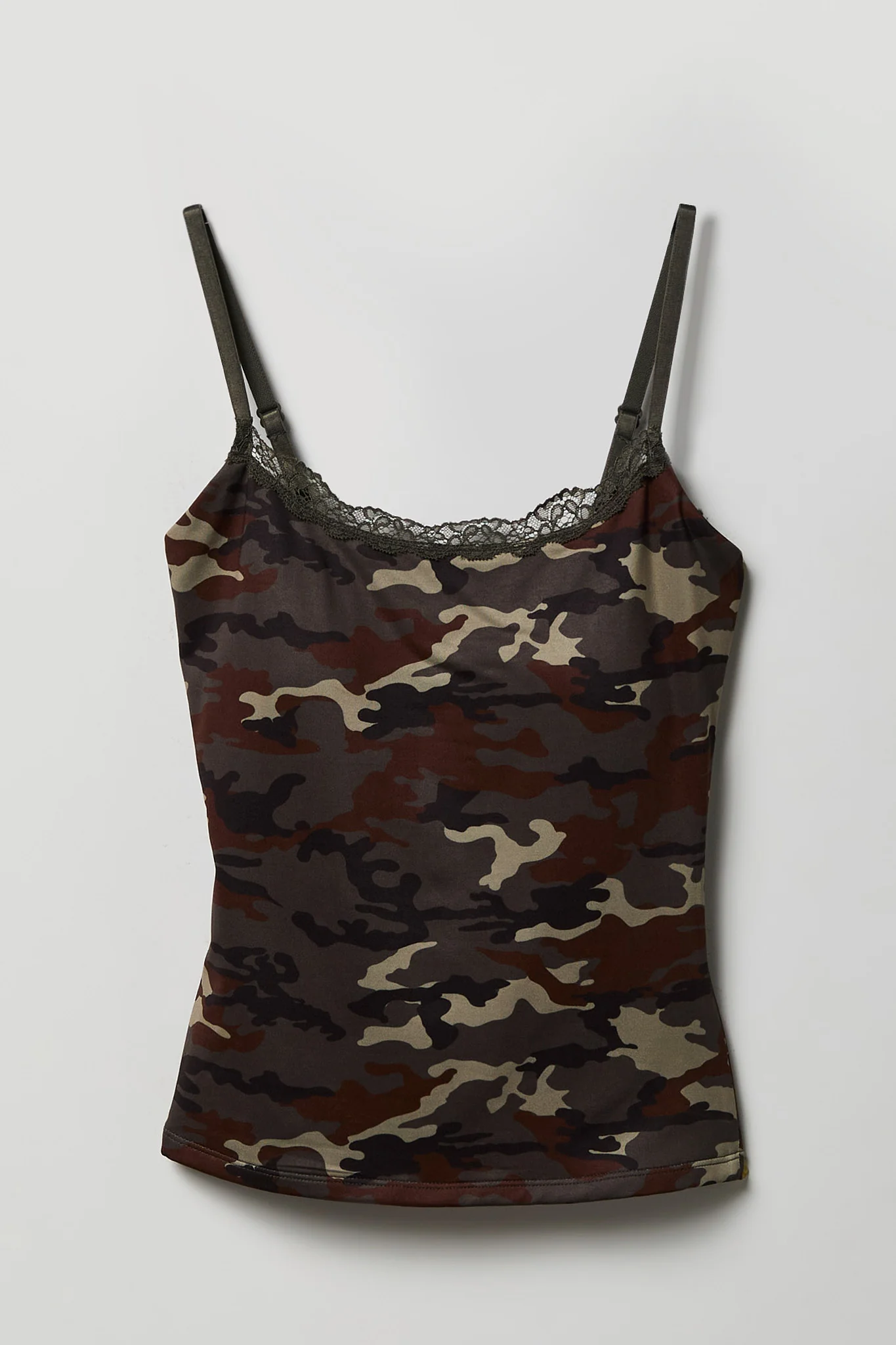 Luxe Heavy Contour Braless Lace Trim Tank - Image 4