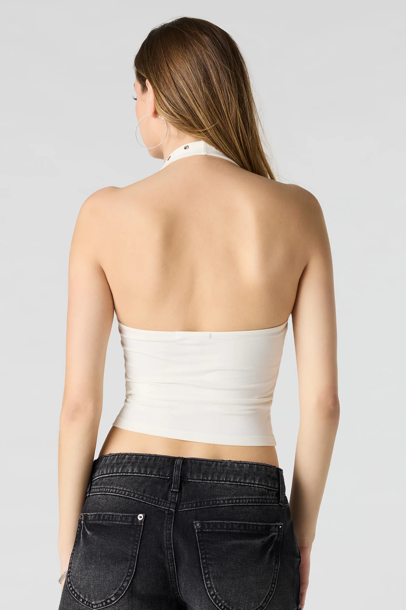 Soft Contour Grommet Halter Top - Image 11