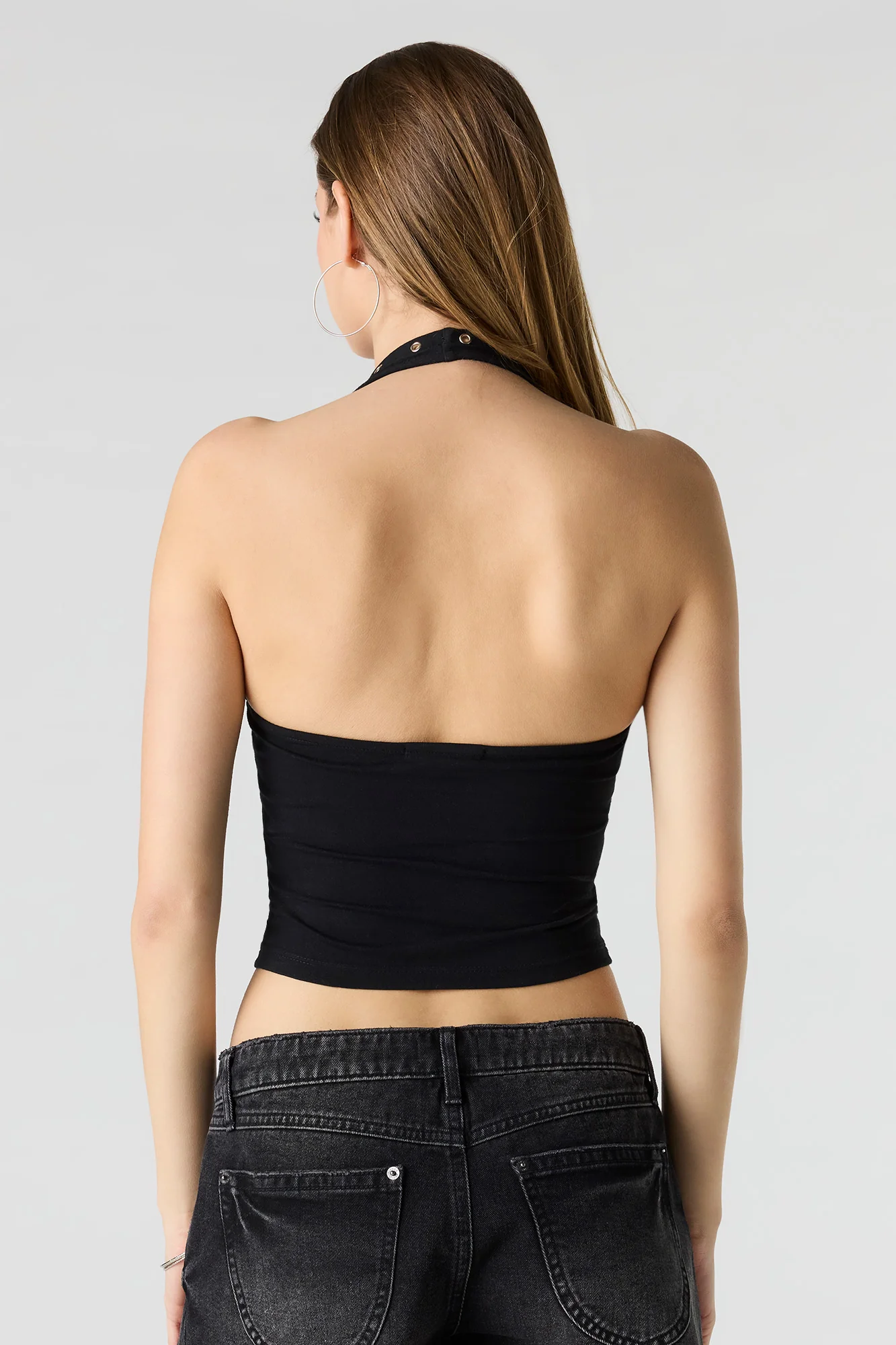 Soft Contour Grommet Halter Top - Image 5