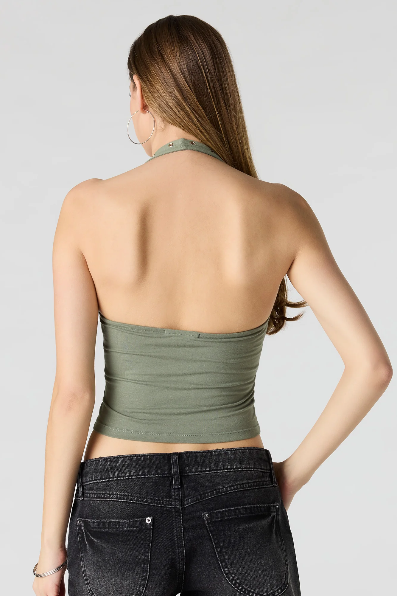 Soft Contour Grommet Halter Top - Image 8
