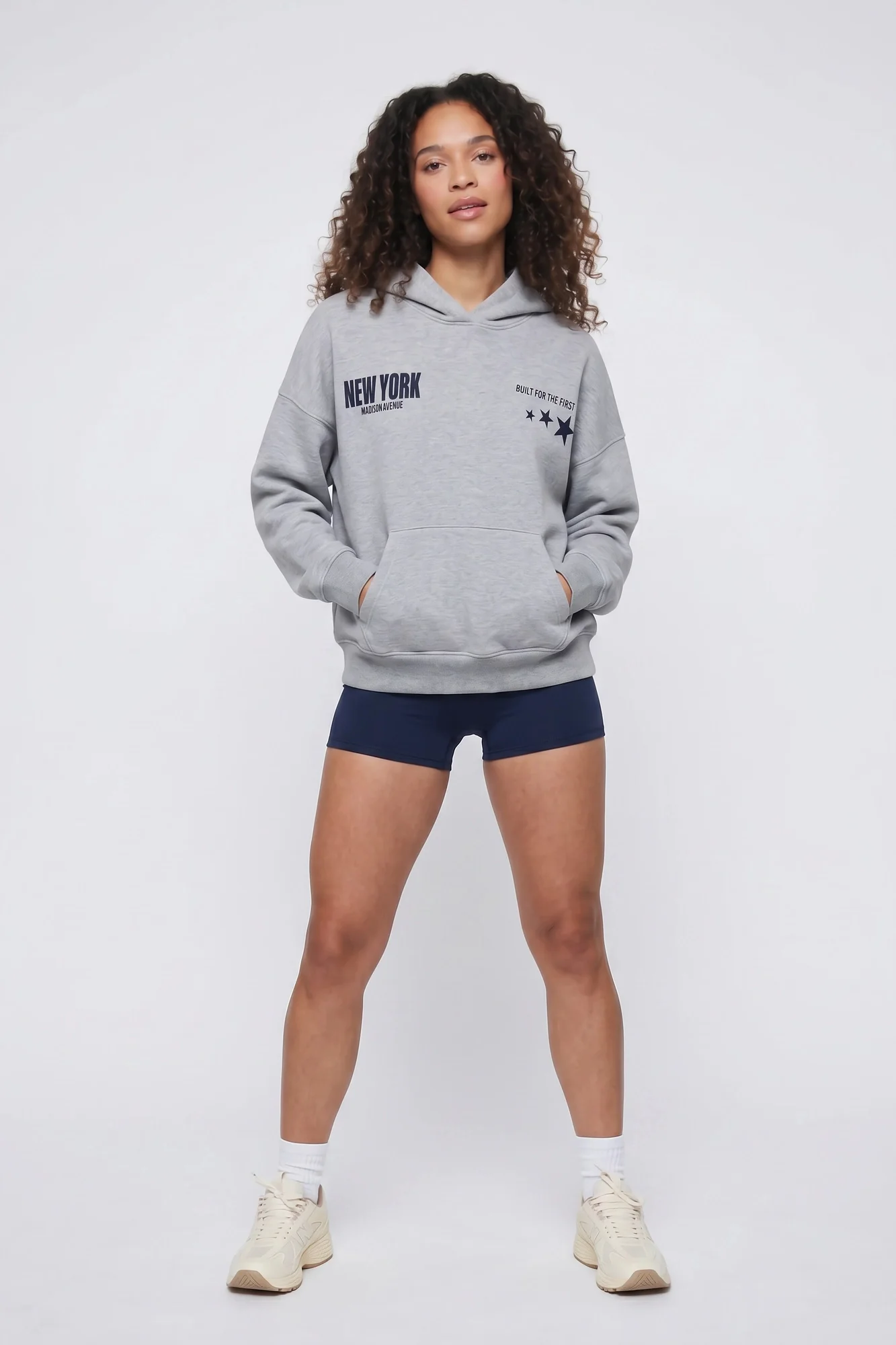 Graphic Boxy Fleece Hoodie - Image 7