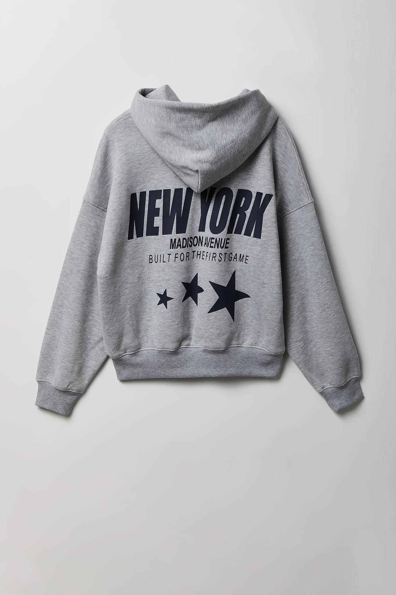 Graphic Boxy Fleece Hoodie - Image 9