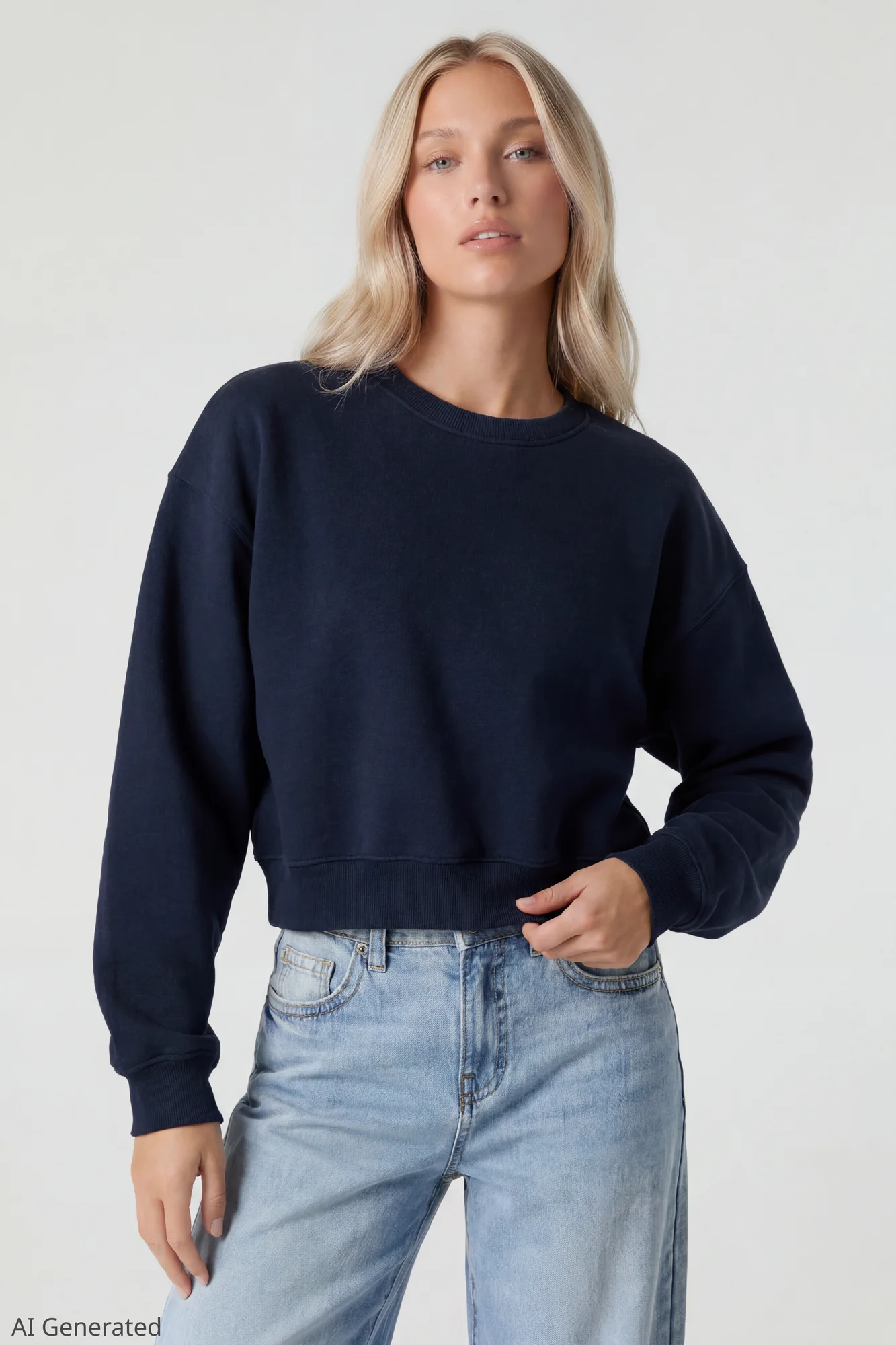 Fleece Boxy Sweatshirt - Image 11