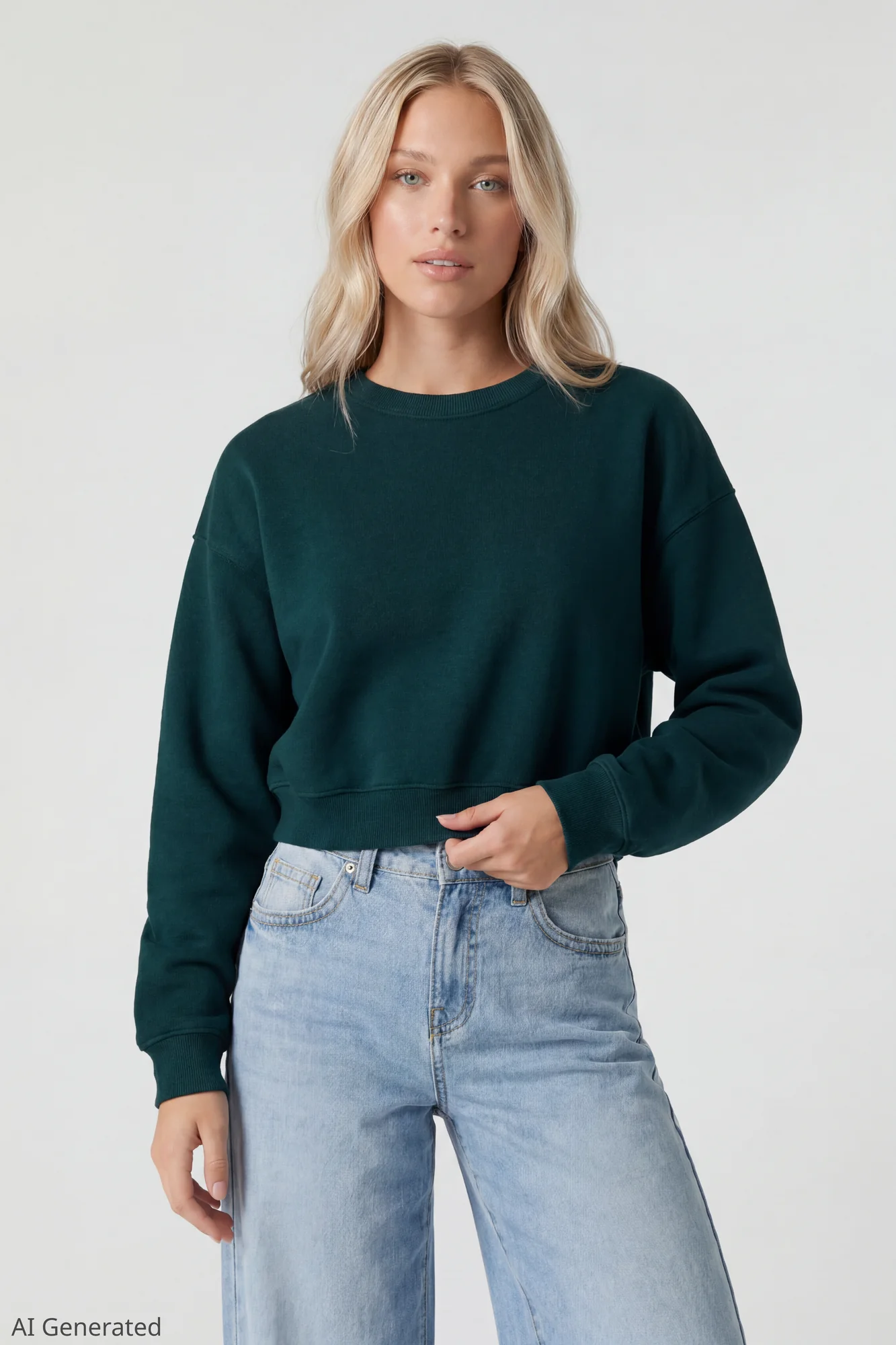 Fleece Boxy Sweatshirt - Image 6
