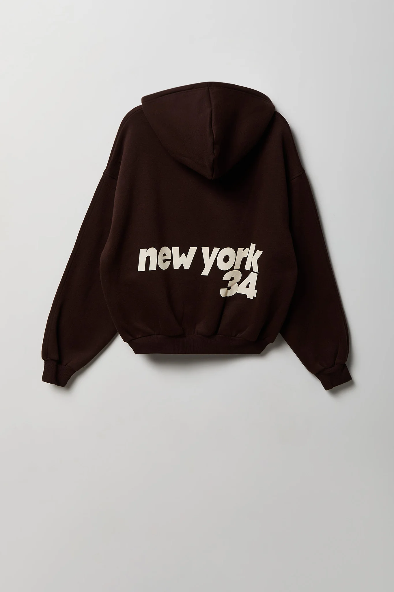 Graphic Fleece Boxy Zip Hoodie - Image 4