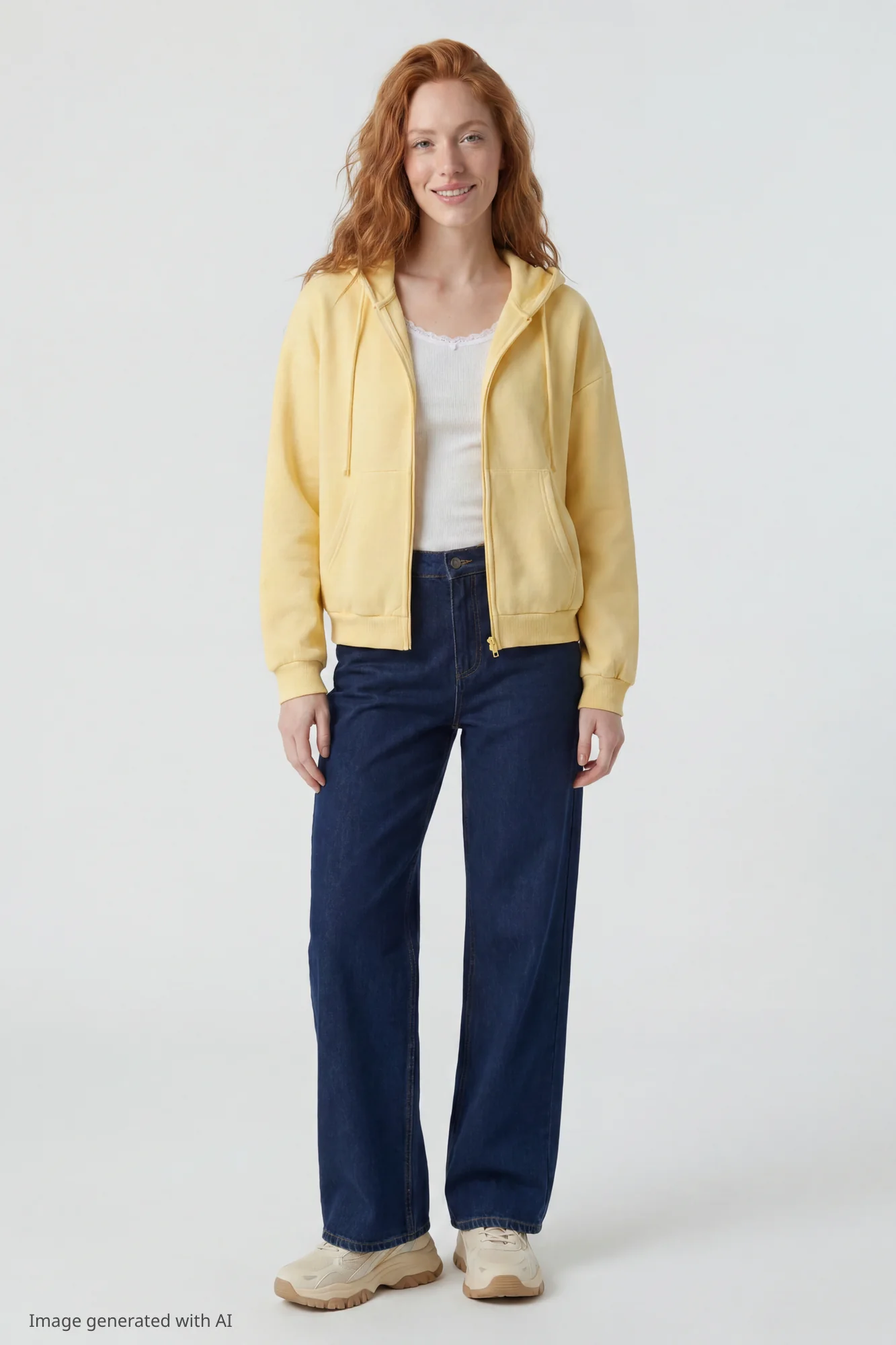 Fleece Boxy Zip Hoodie - Image 3