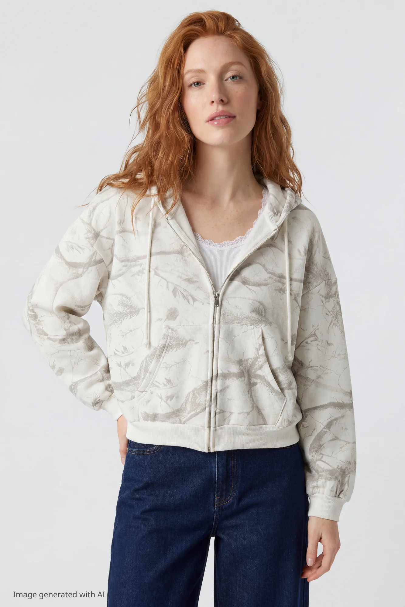 Fleece Boxy Zip Hoodie - Image 31