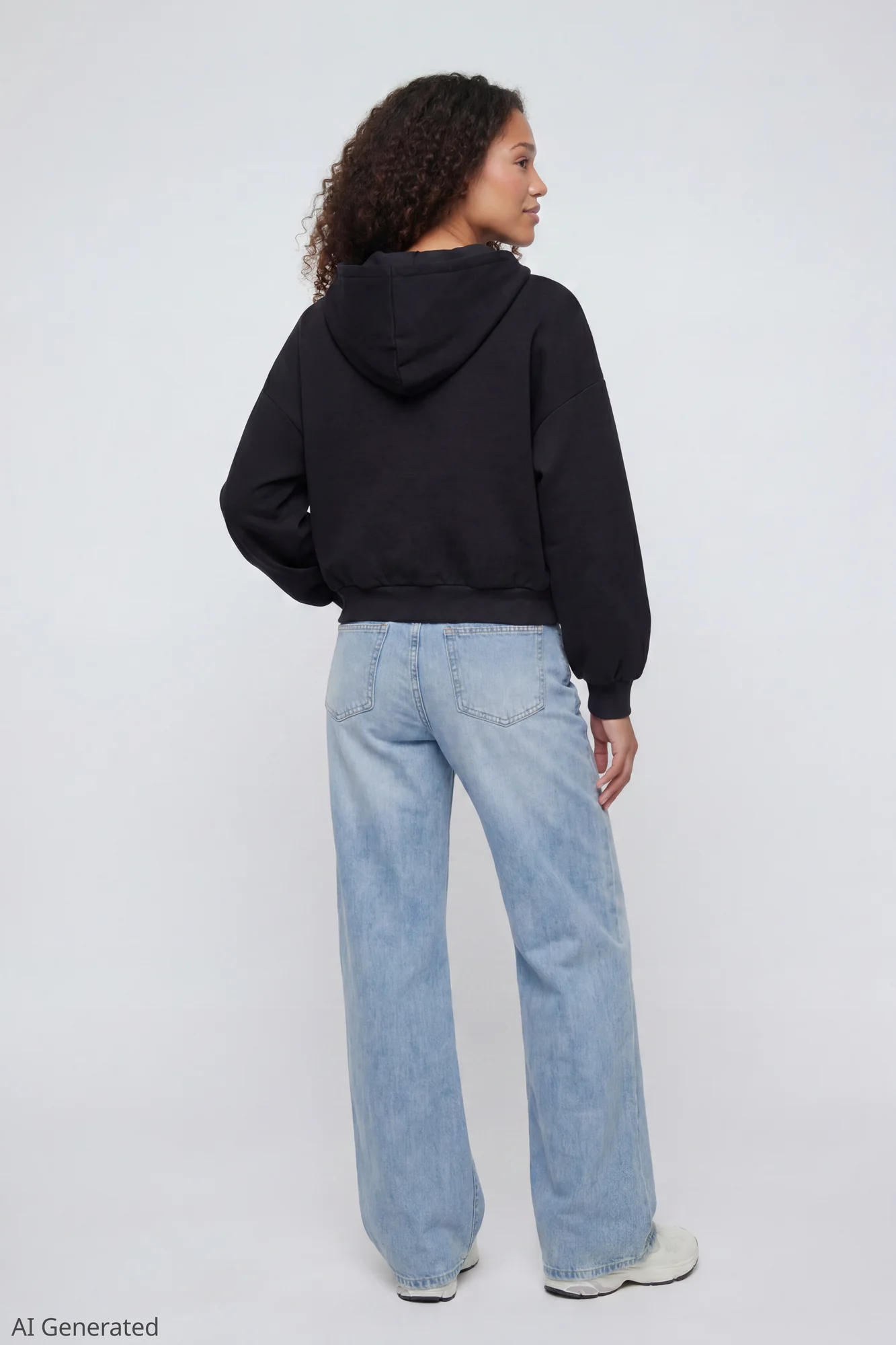 Fleece Boxy Zip Hoodie - Image 8