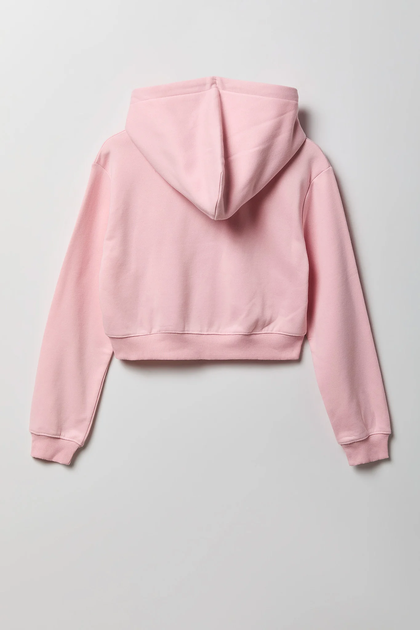 Fleece Cropped Zip Hoodie - Image 5