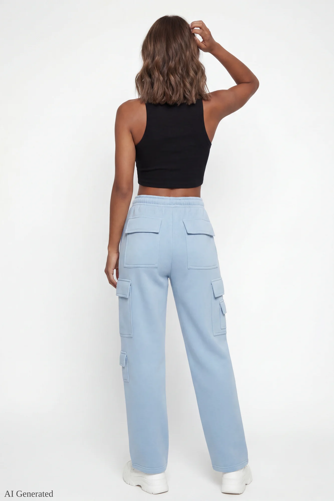 Fleece Low Rise Cargo Sweatpant - Image 22