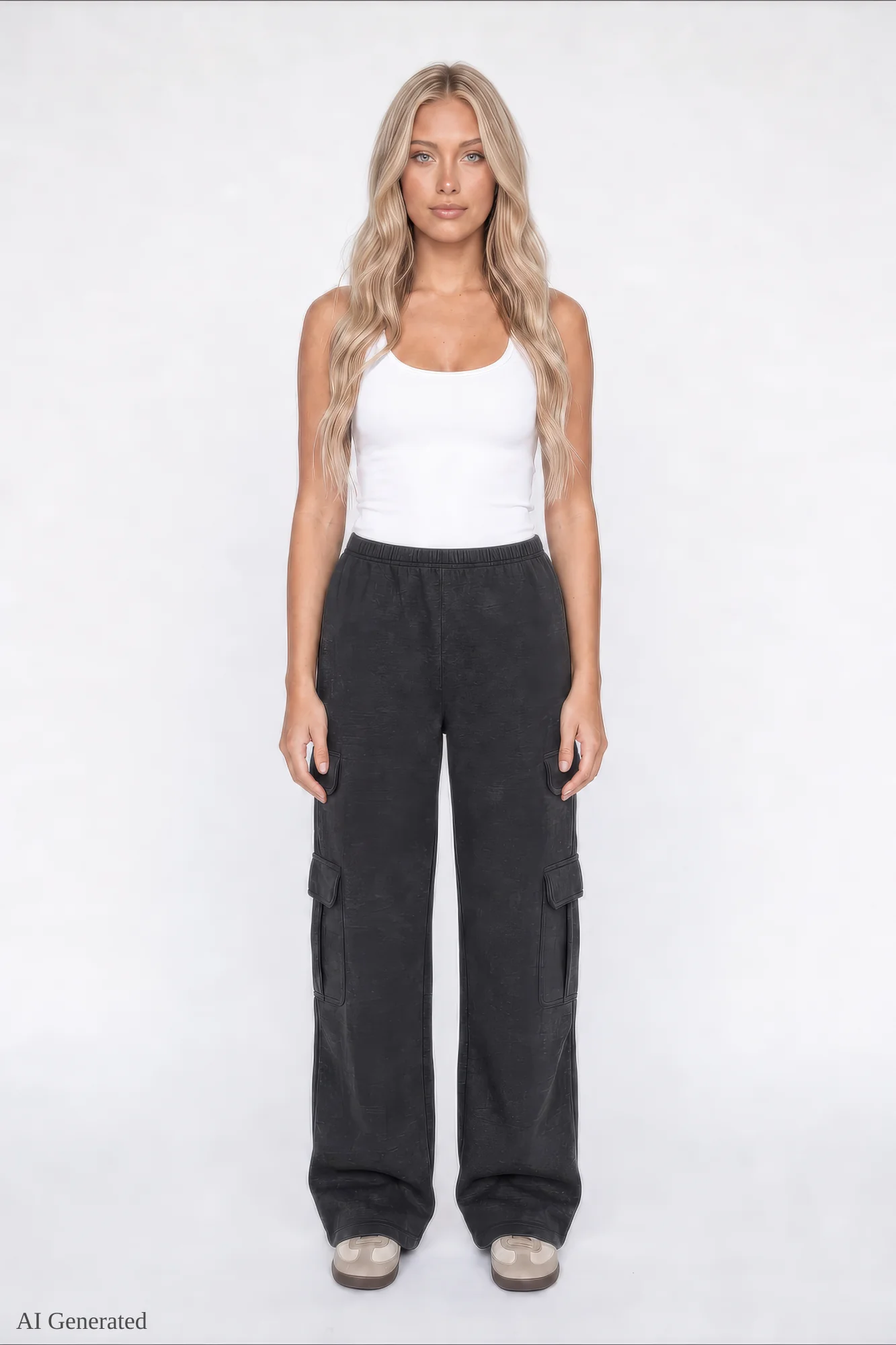 Fleece Ultra-Wide Cargo Sweatpant - Image 11
