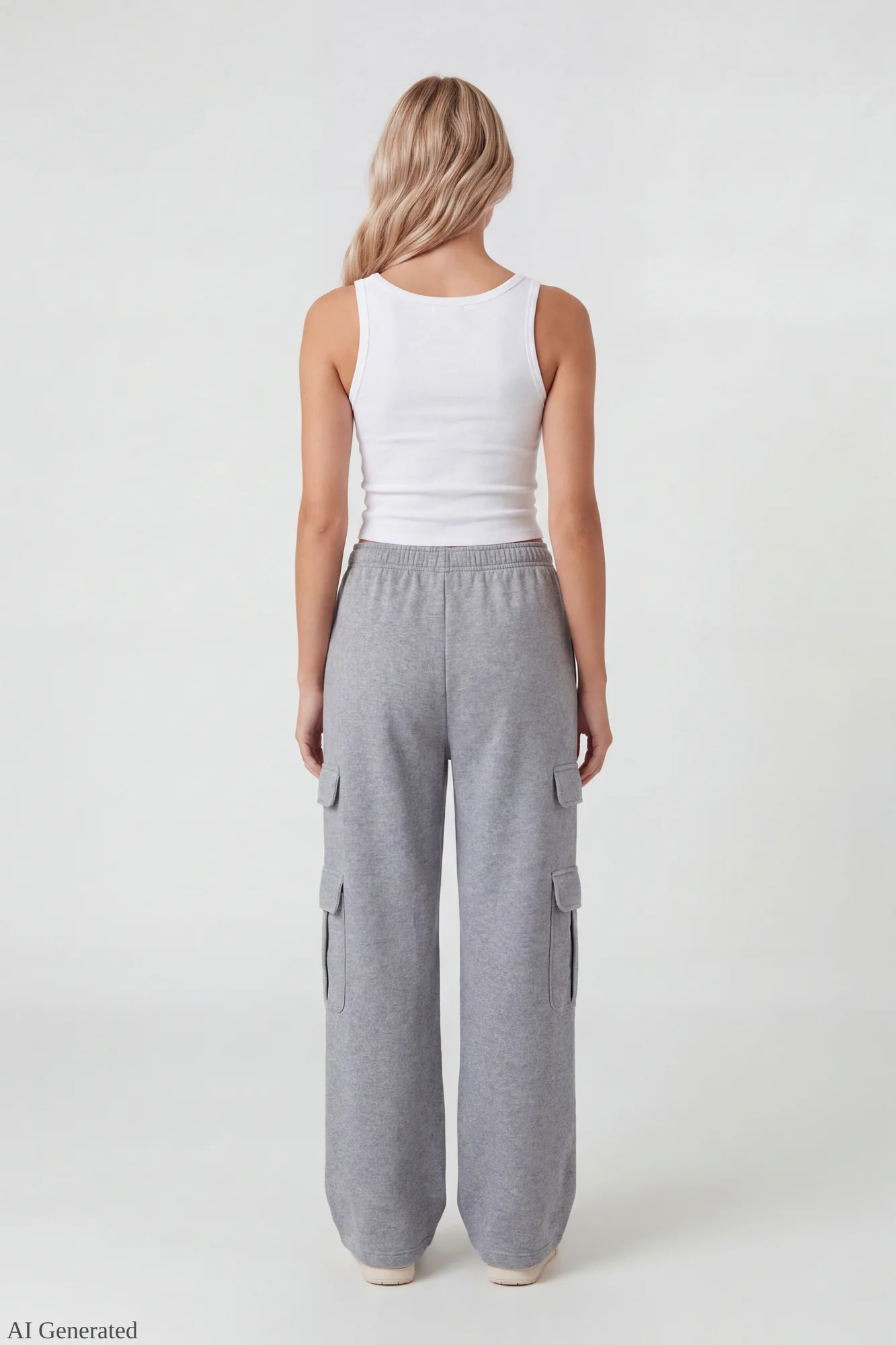Fleece Ultra-Wide Cargo Sweatpant - Image 17