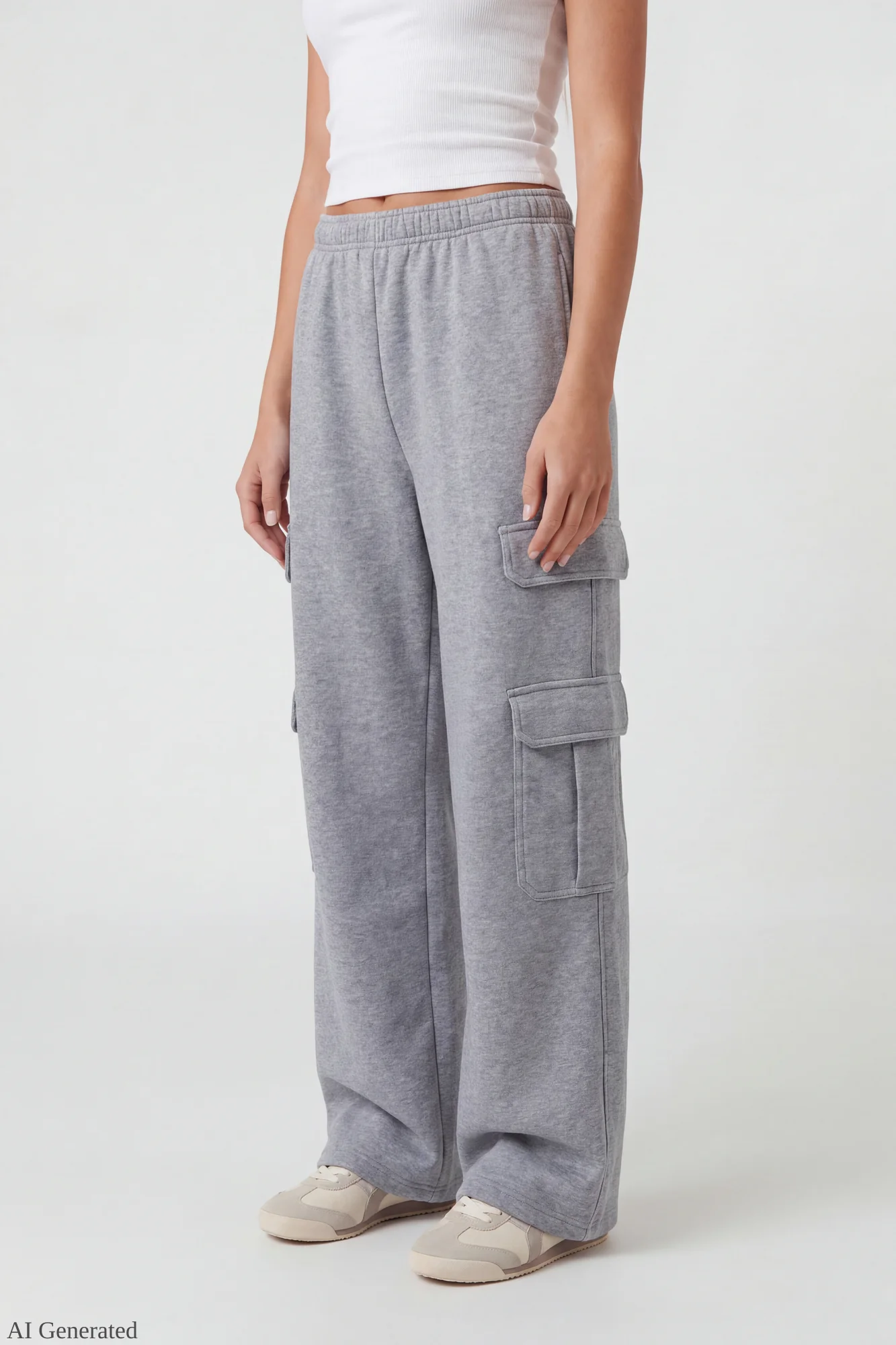 Fleece Ultra-Wide Cargo Sweatpant - Image 18