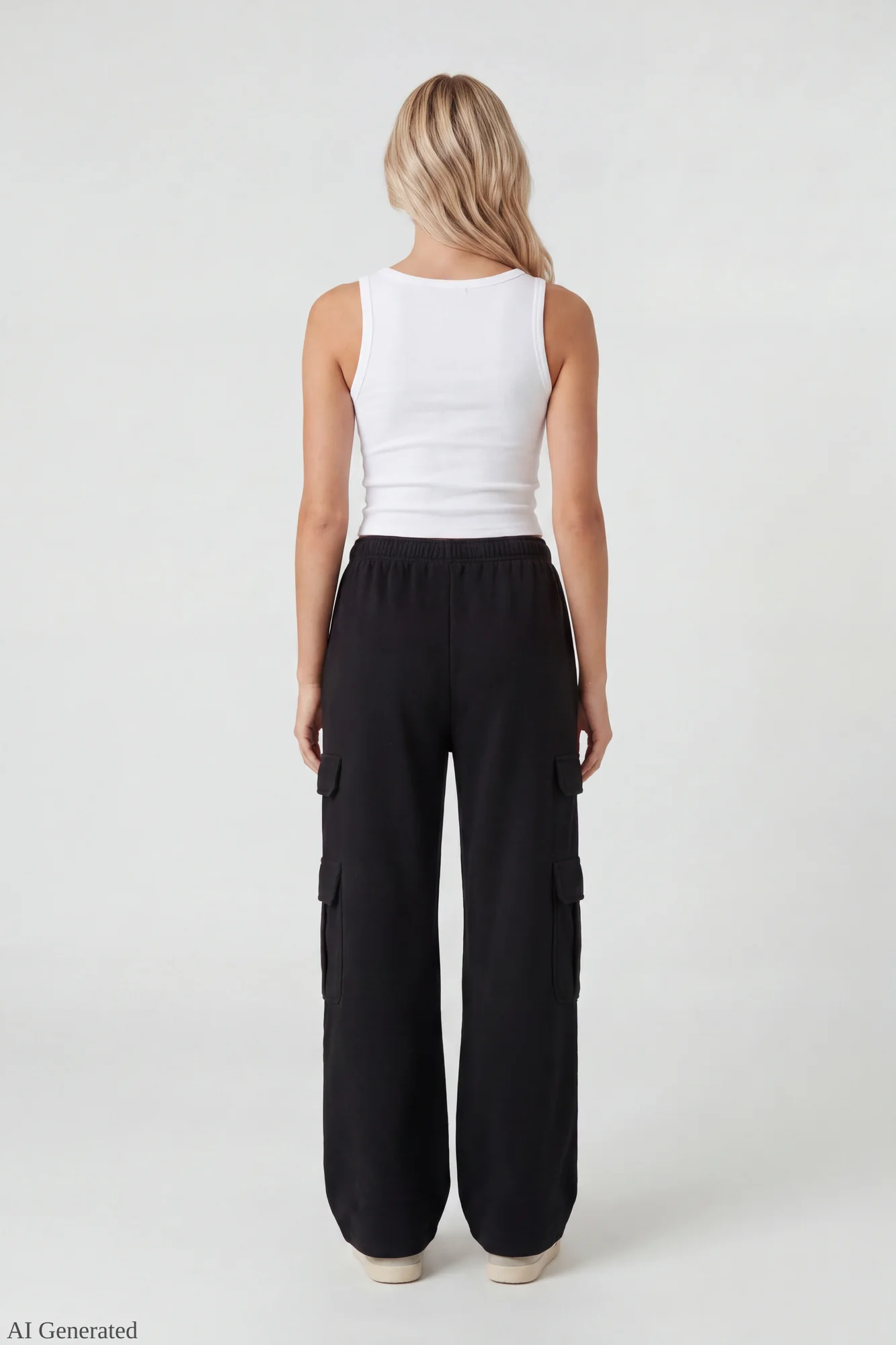 Fleece Ultra-Wide Cargo Sweatpant - Image 7