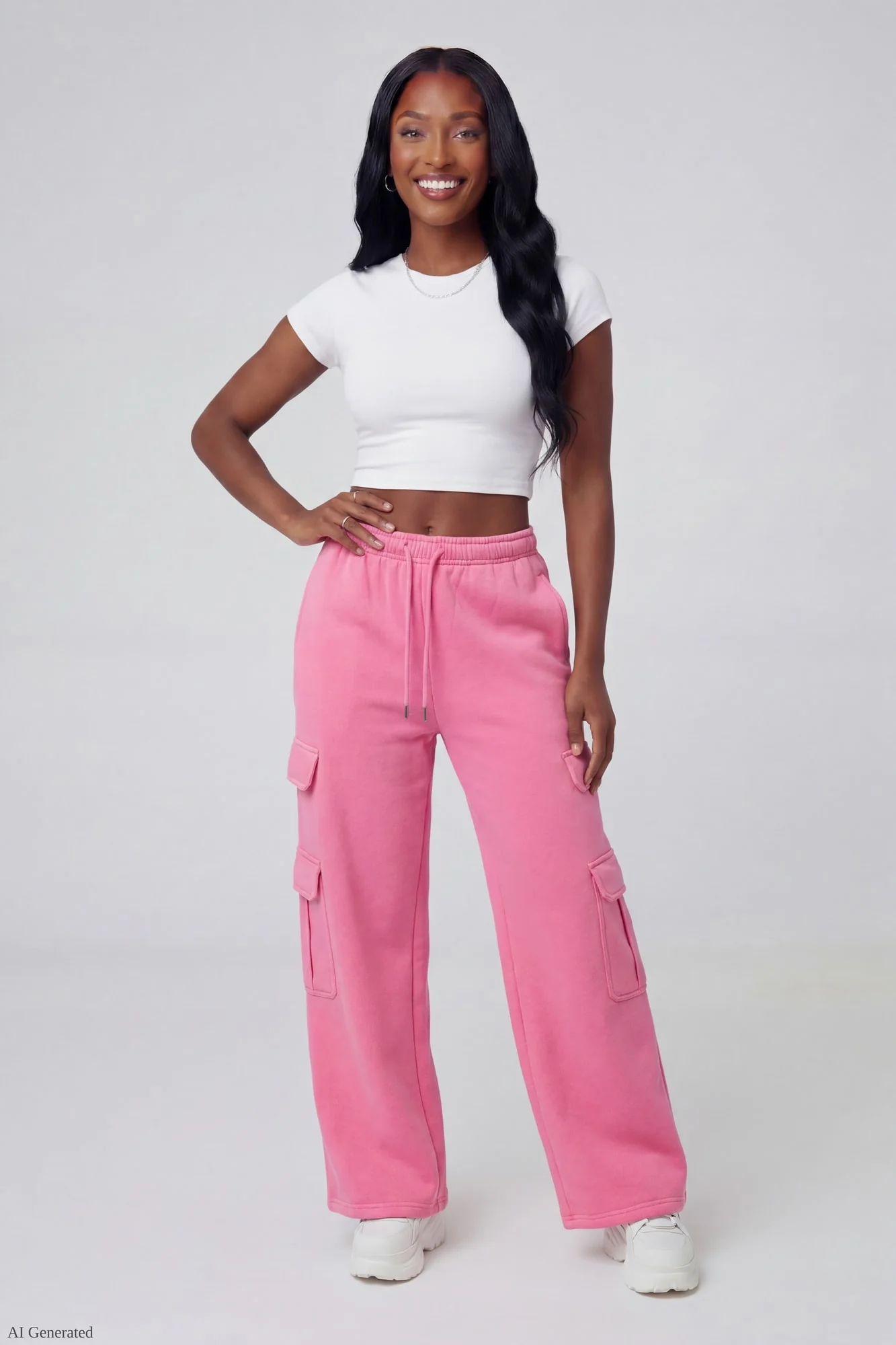 Fleece Ultra Wide Cargo Sweatpant - Image 26