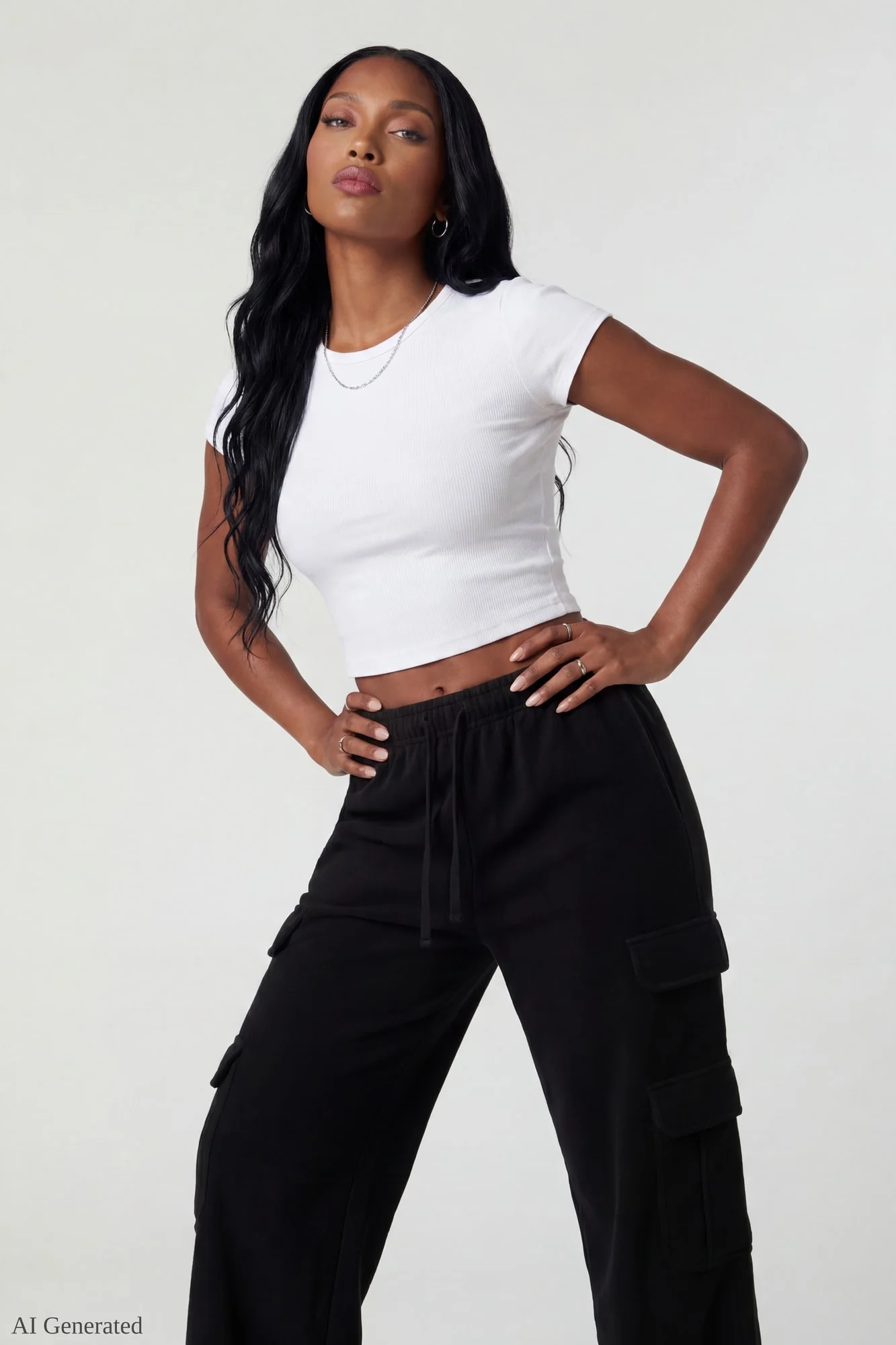 Fleece Ultra Wide Cargo Sweatpant - Image 8