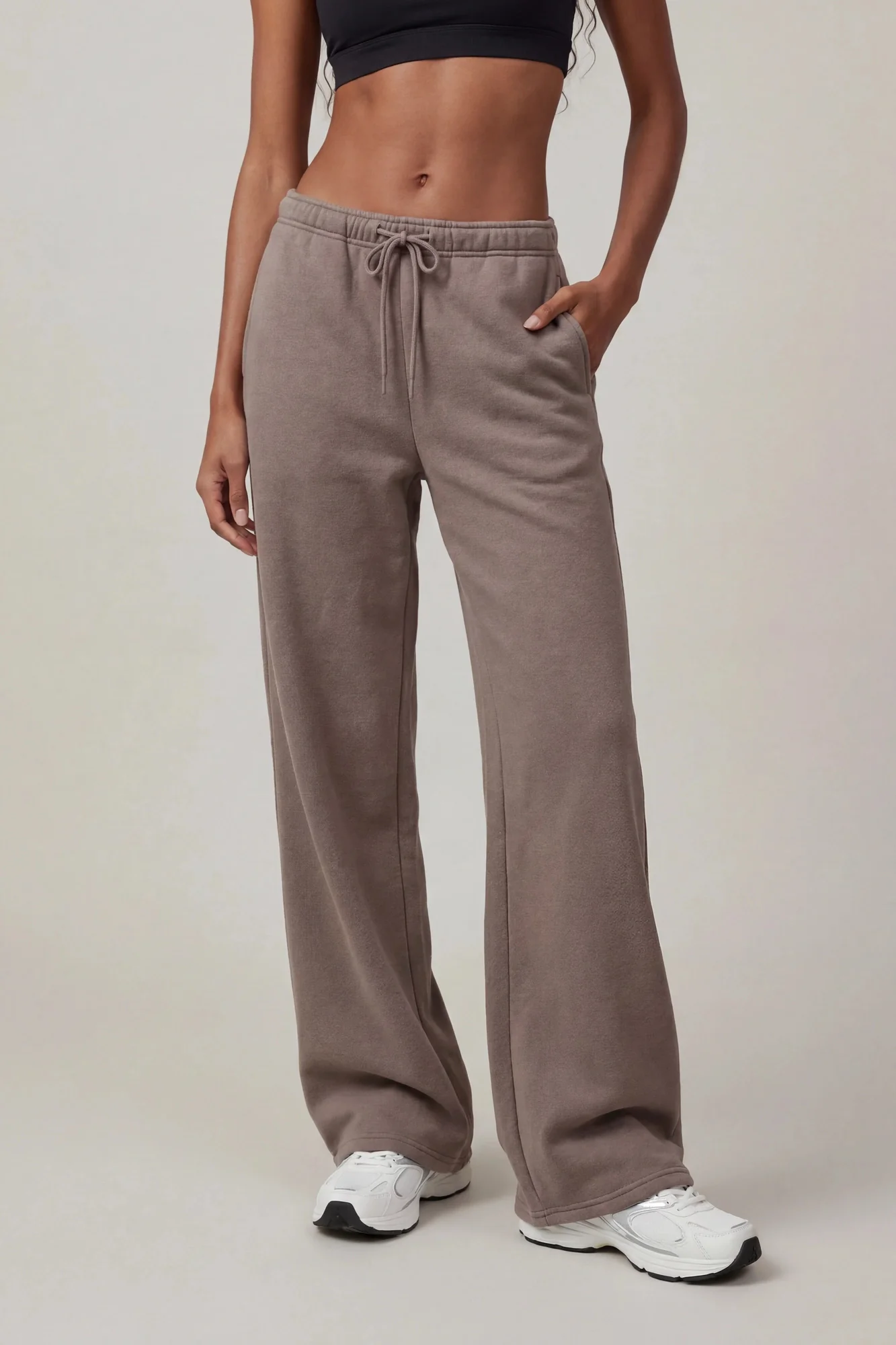 Fleece Low Rise Wide Leg Sweatpant - Image 23
