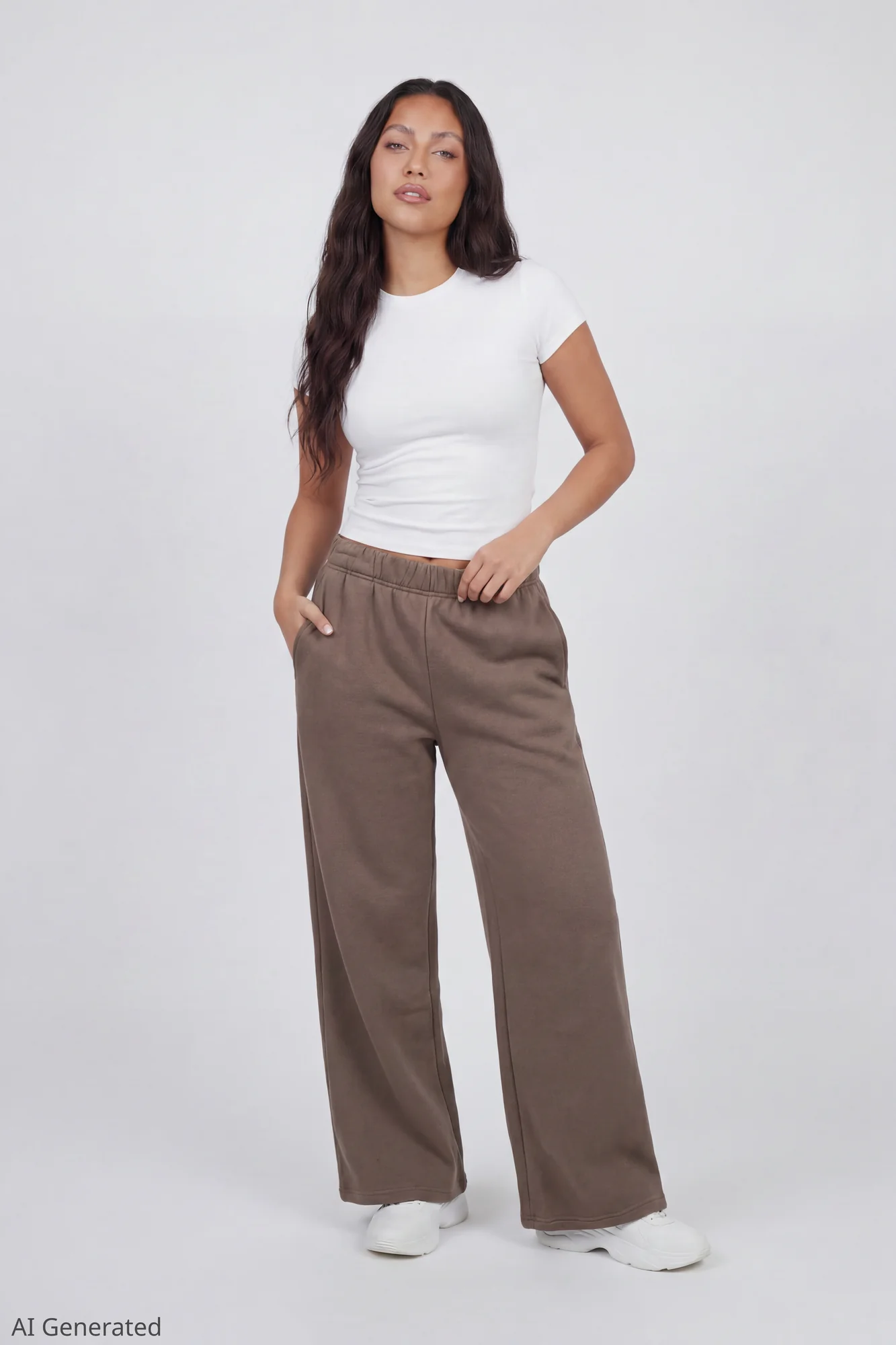 Fleece Ultra Wide Leg Sweatpant - Image 6