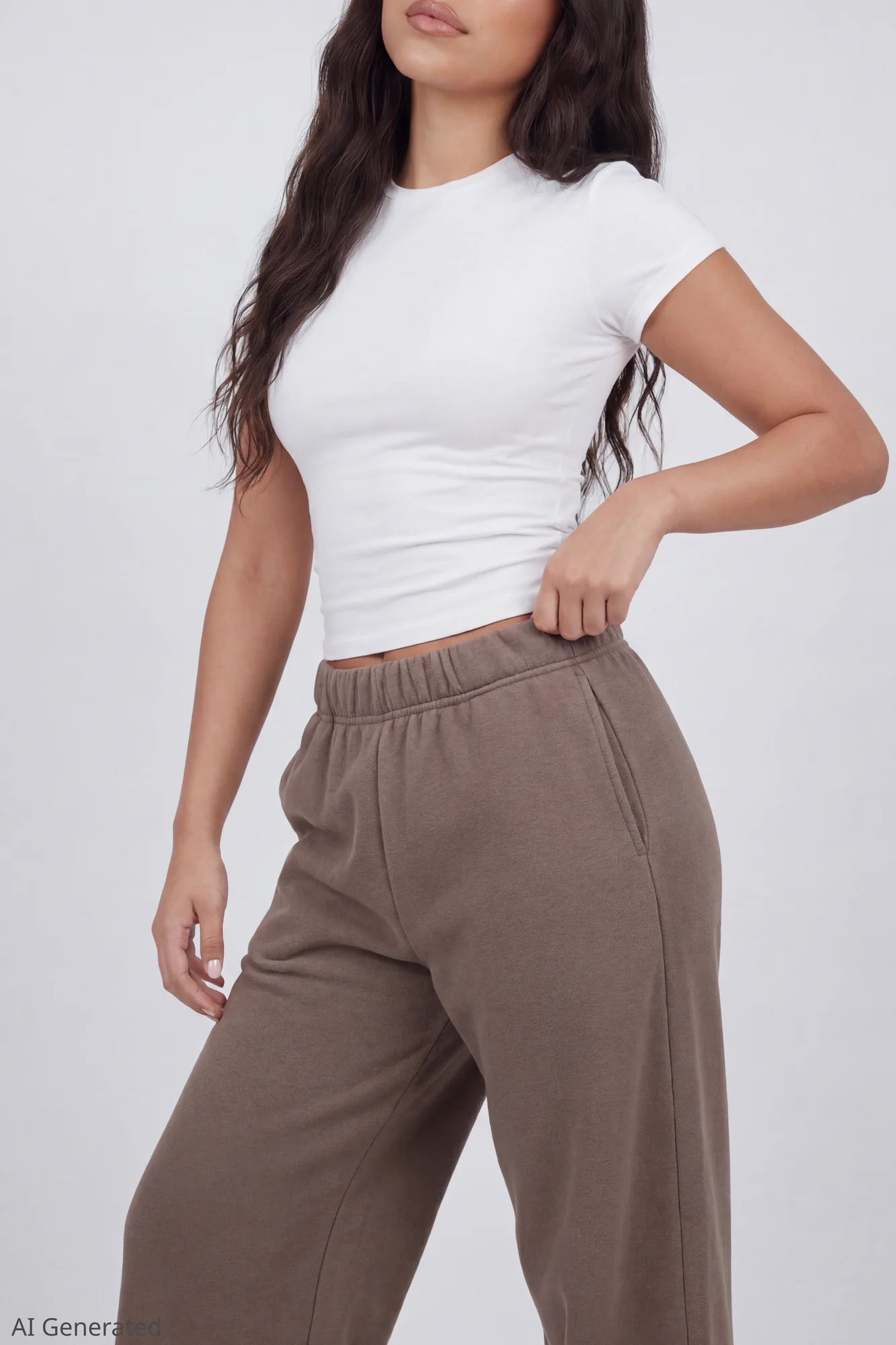 Fleece Ultra Wide Leg Sweatpant - Image 8