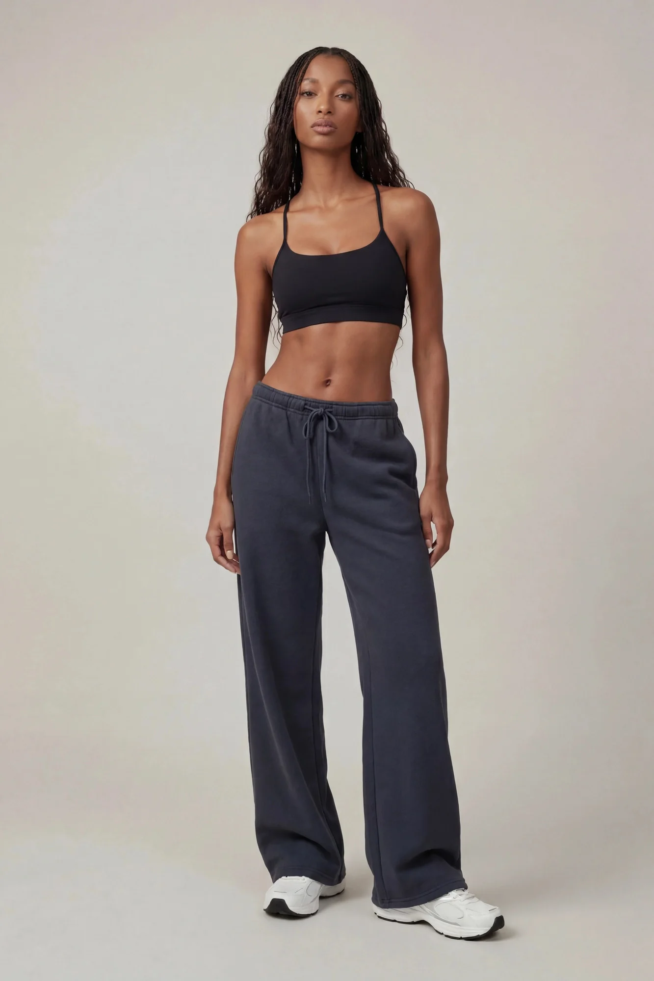 Fleece Low Rise Wide Leg Sweatpant - Image 8