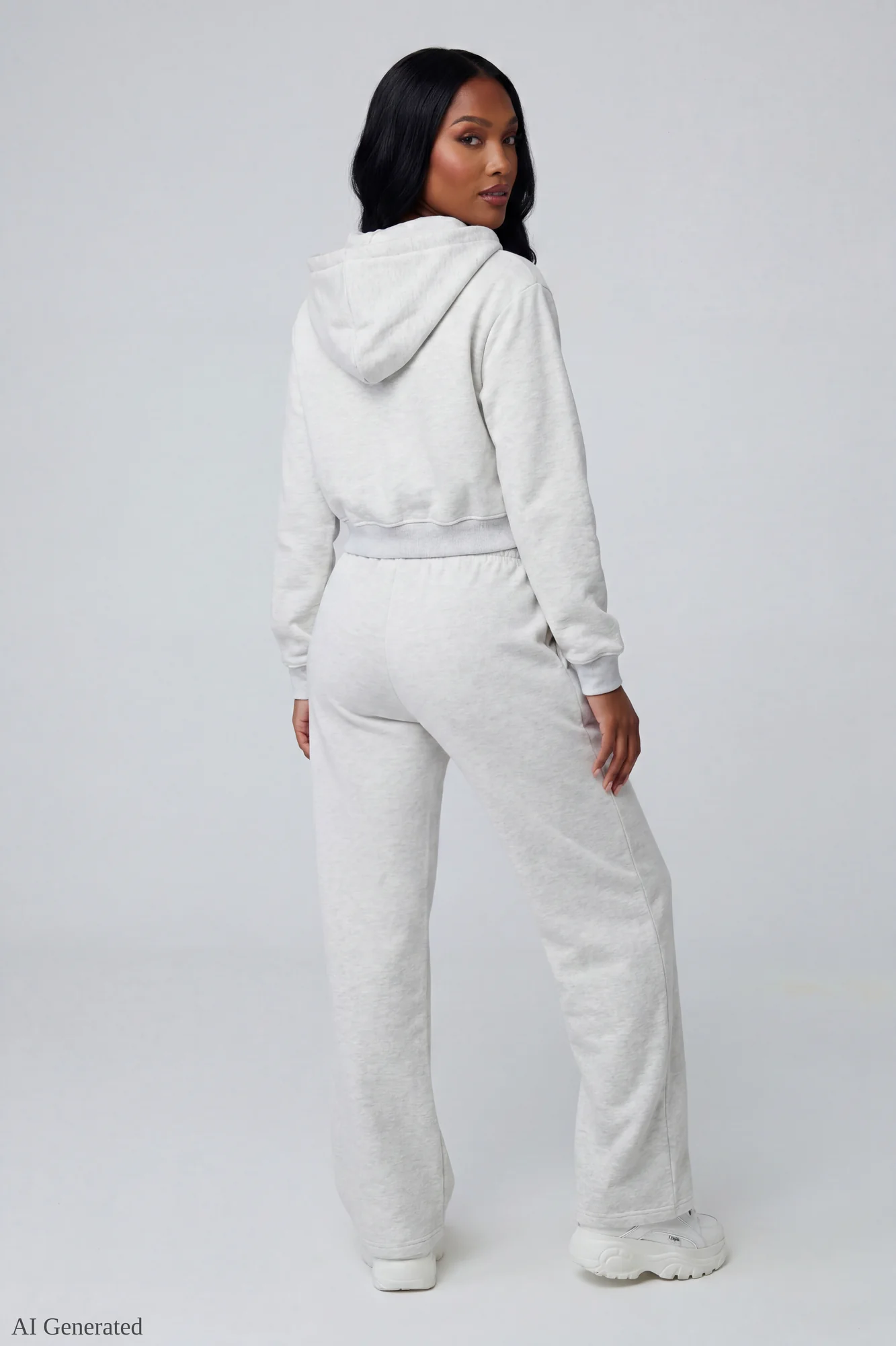 Fleece Ultra Wide Leg Sweatpant - Image 12