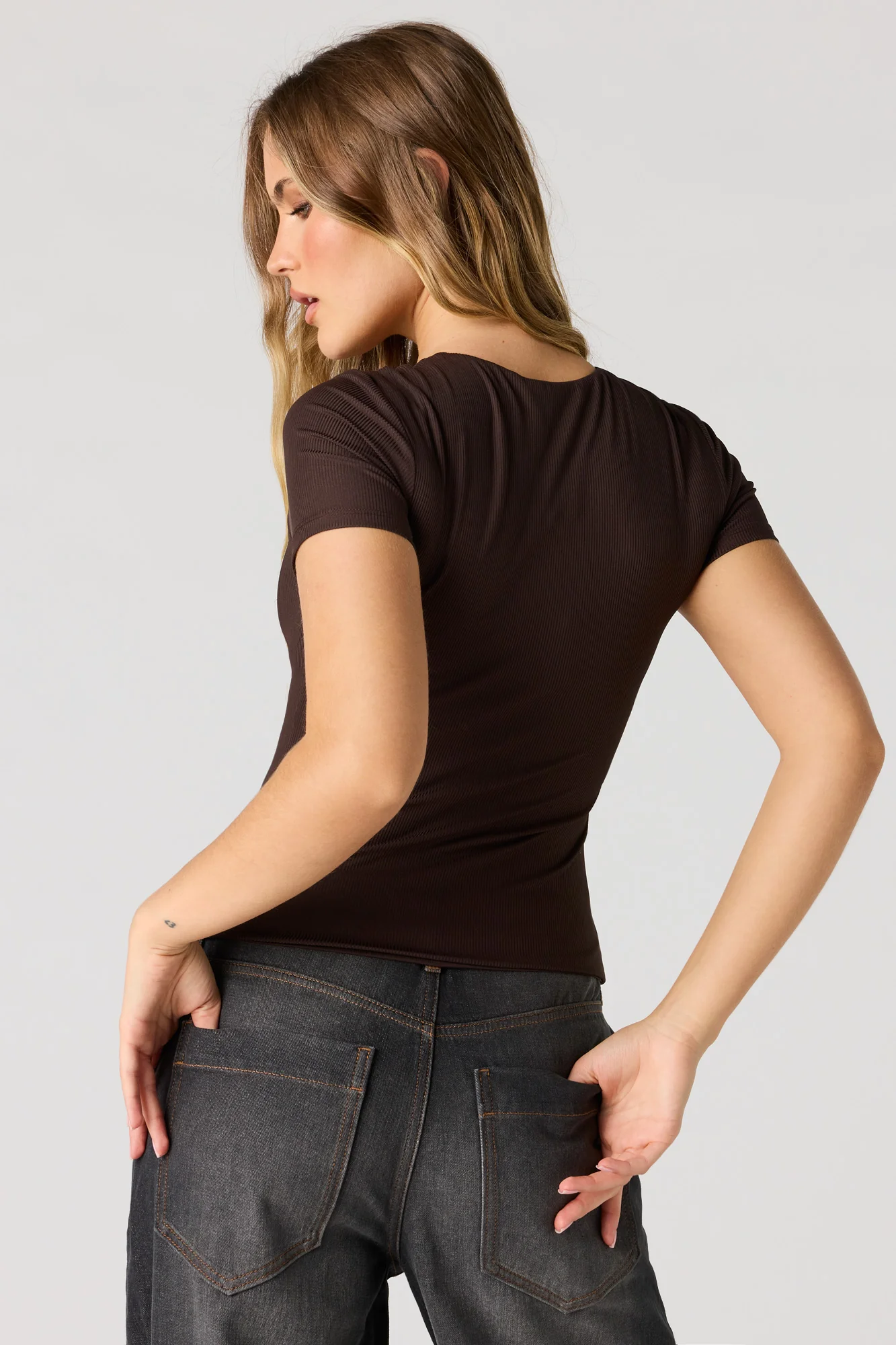 Contour Ribbed T-Shirt - Image 14