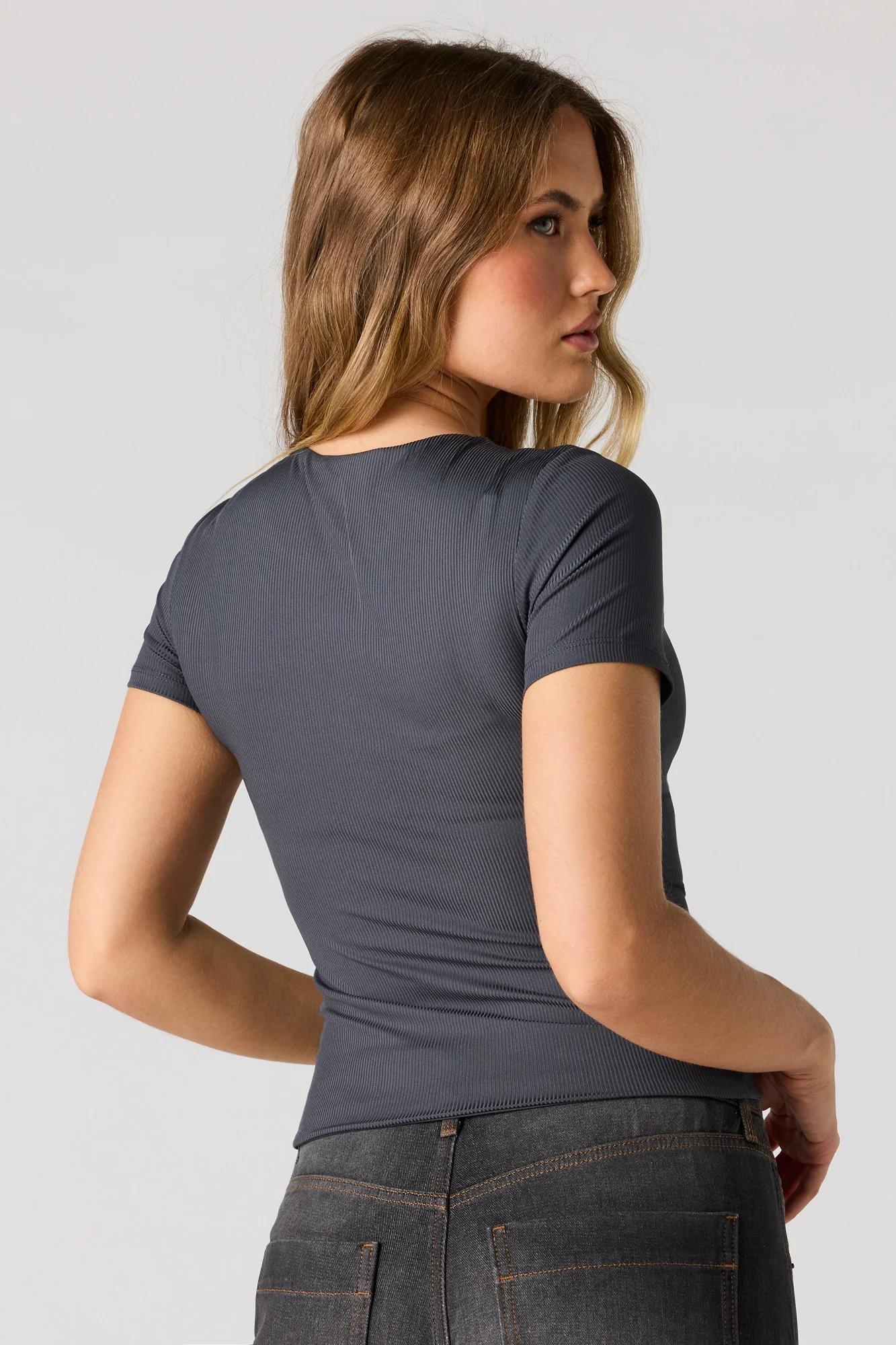 Contour Ribbed T-Shirt - Image 8