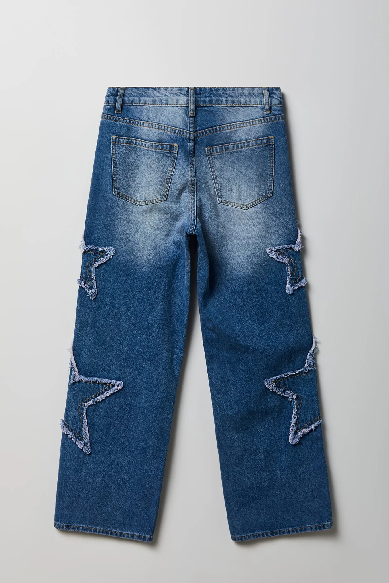 Low Rise Patch Baggy Denim Jean - Image 9