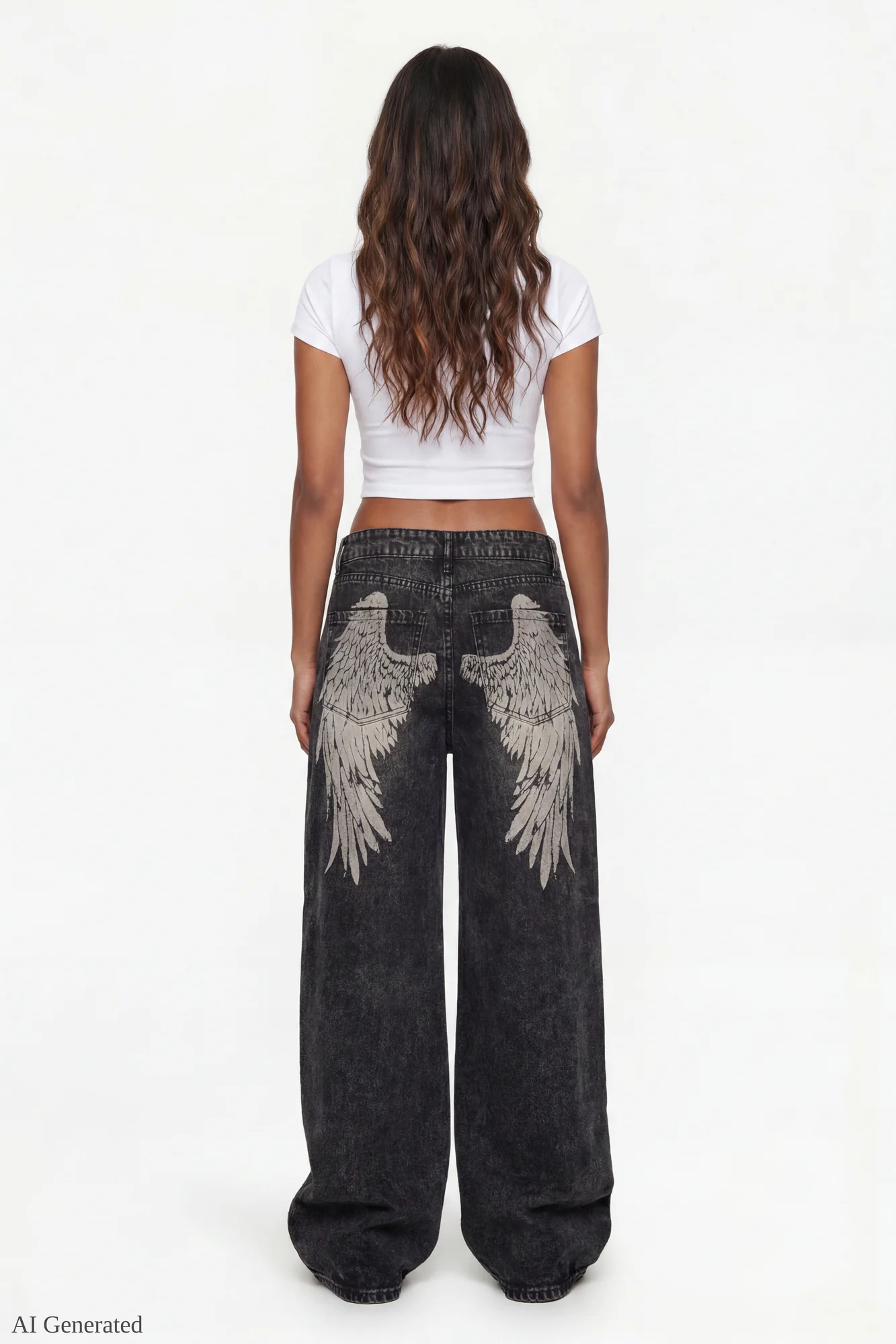 Low Rise Super Baggy Angel Wing Jean - Image 6