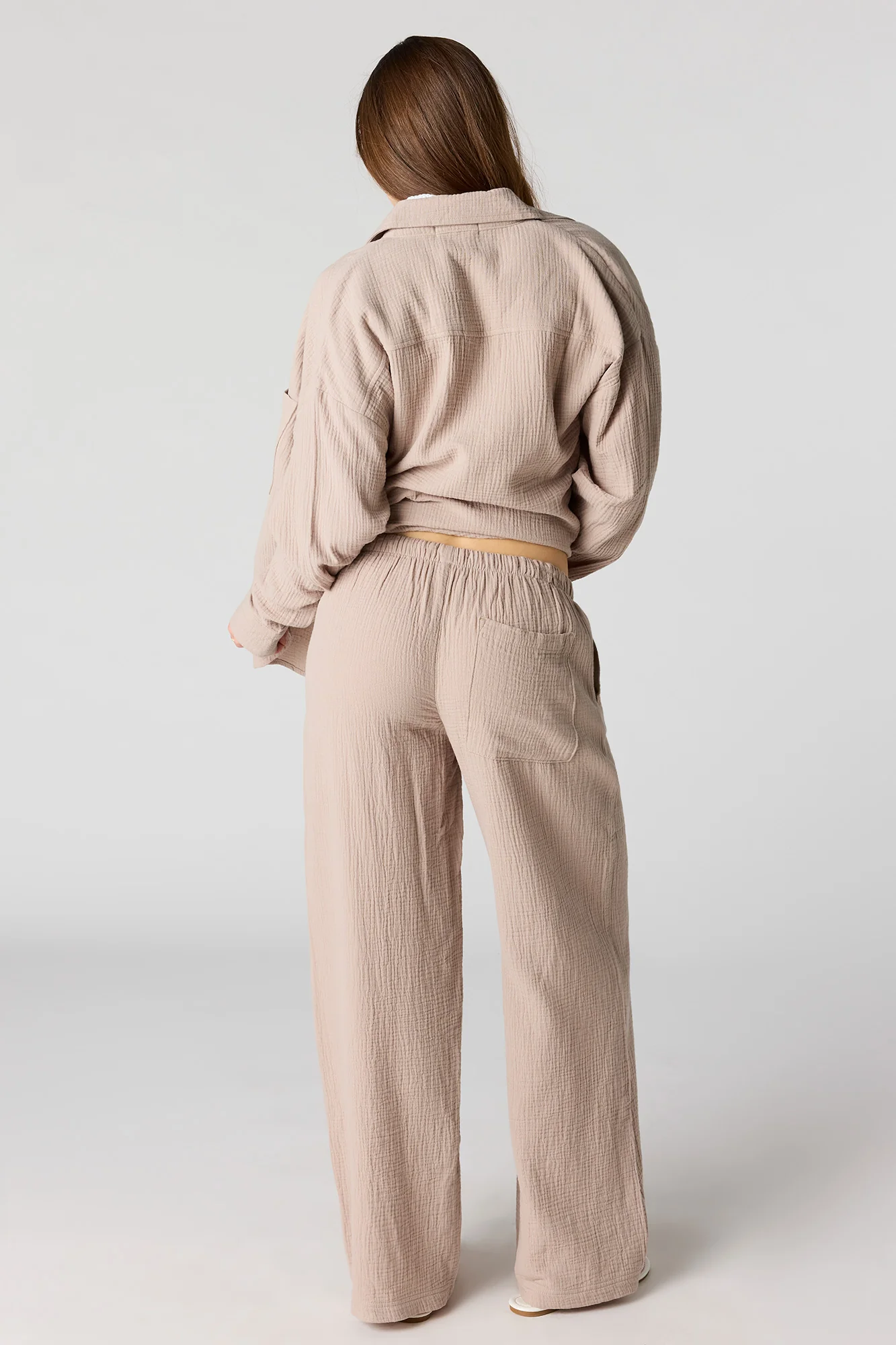 Textured Flowy Wide Leg Pant - Image 13