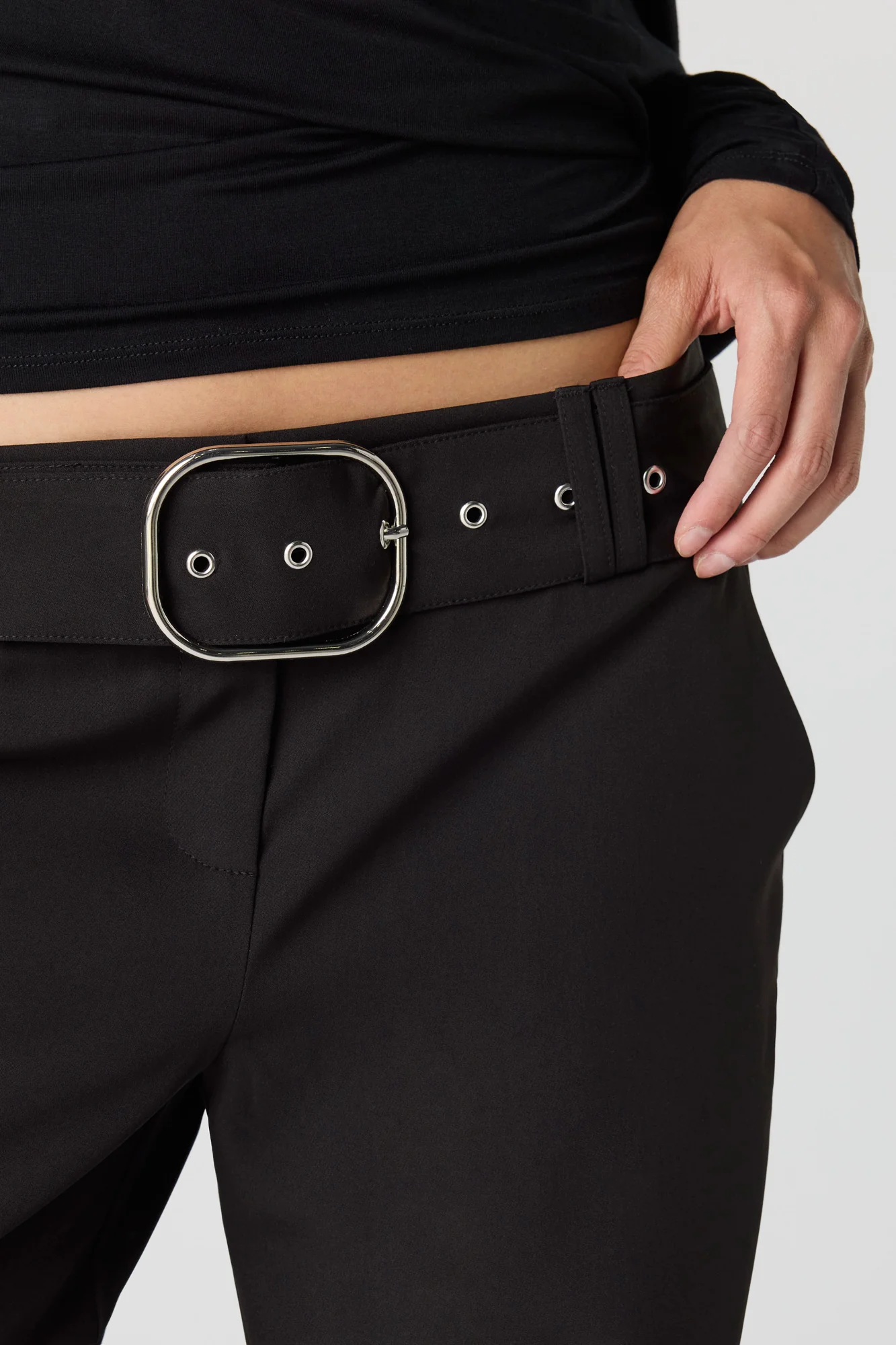 Belted Wide Leg Pant - Image 8