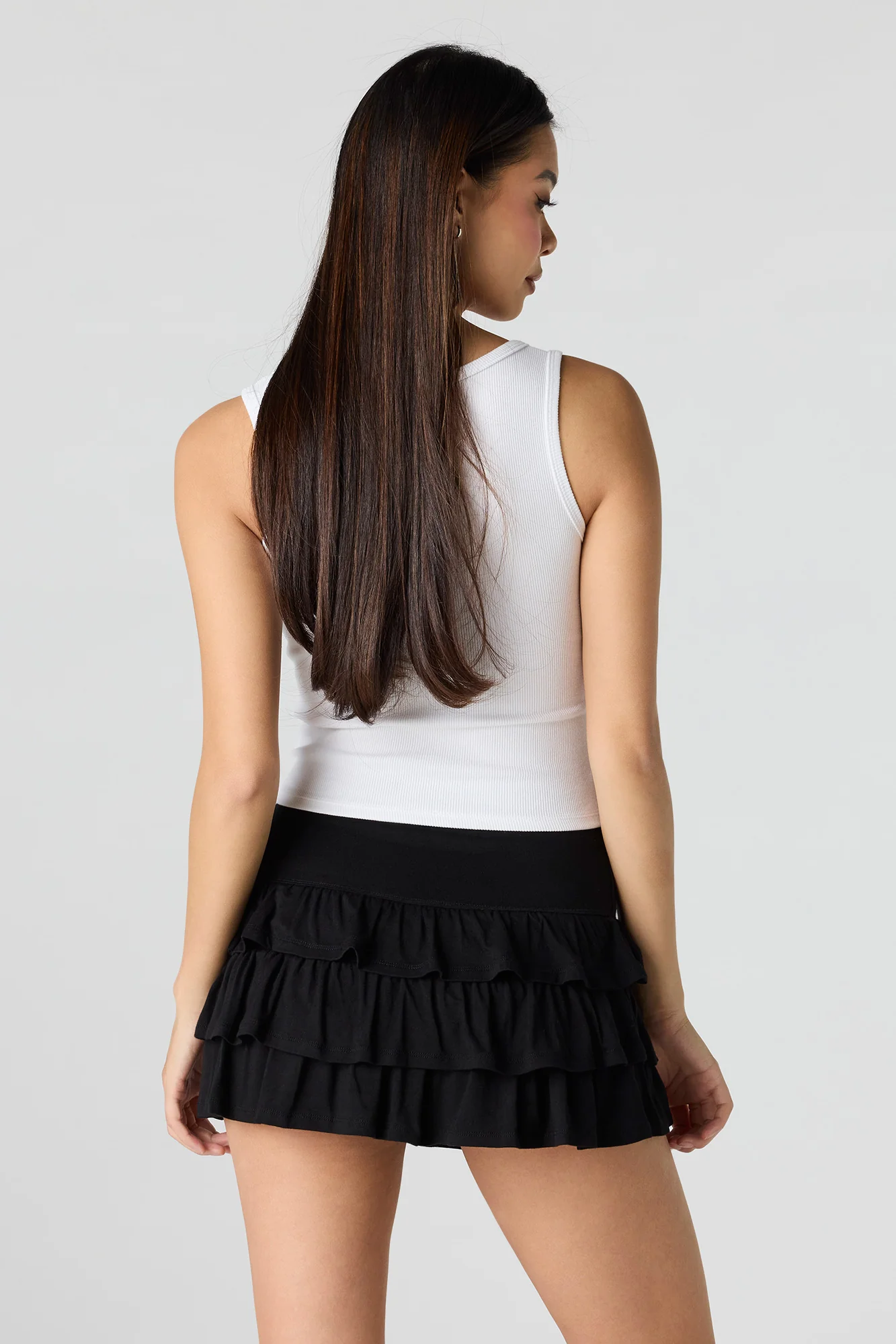 Tiered Ruffle Mini Skort - Image 7