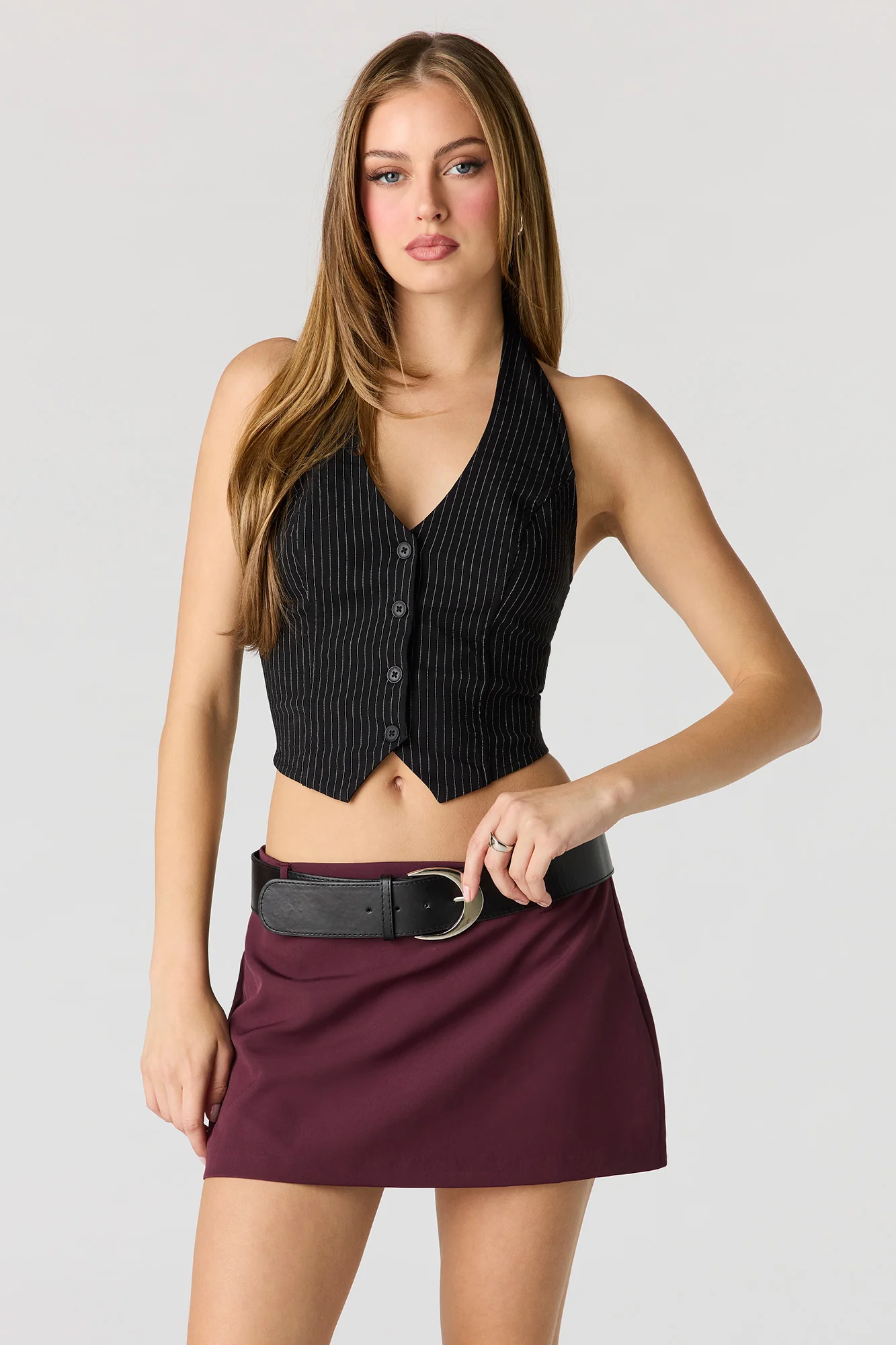Belted Mini Skort - Image 9