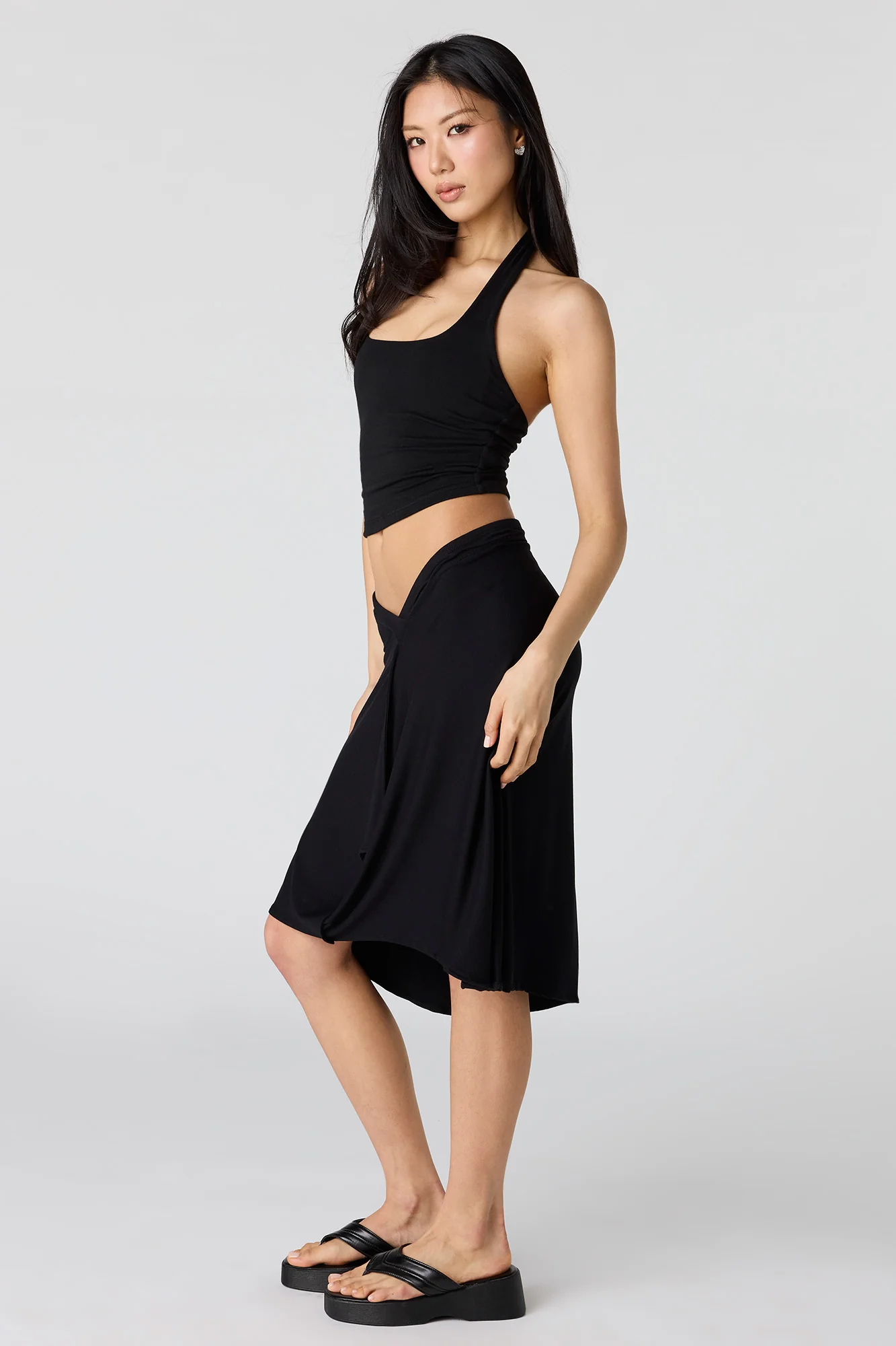 Asymmetrical Midi Skirt - Image 5