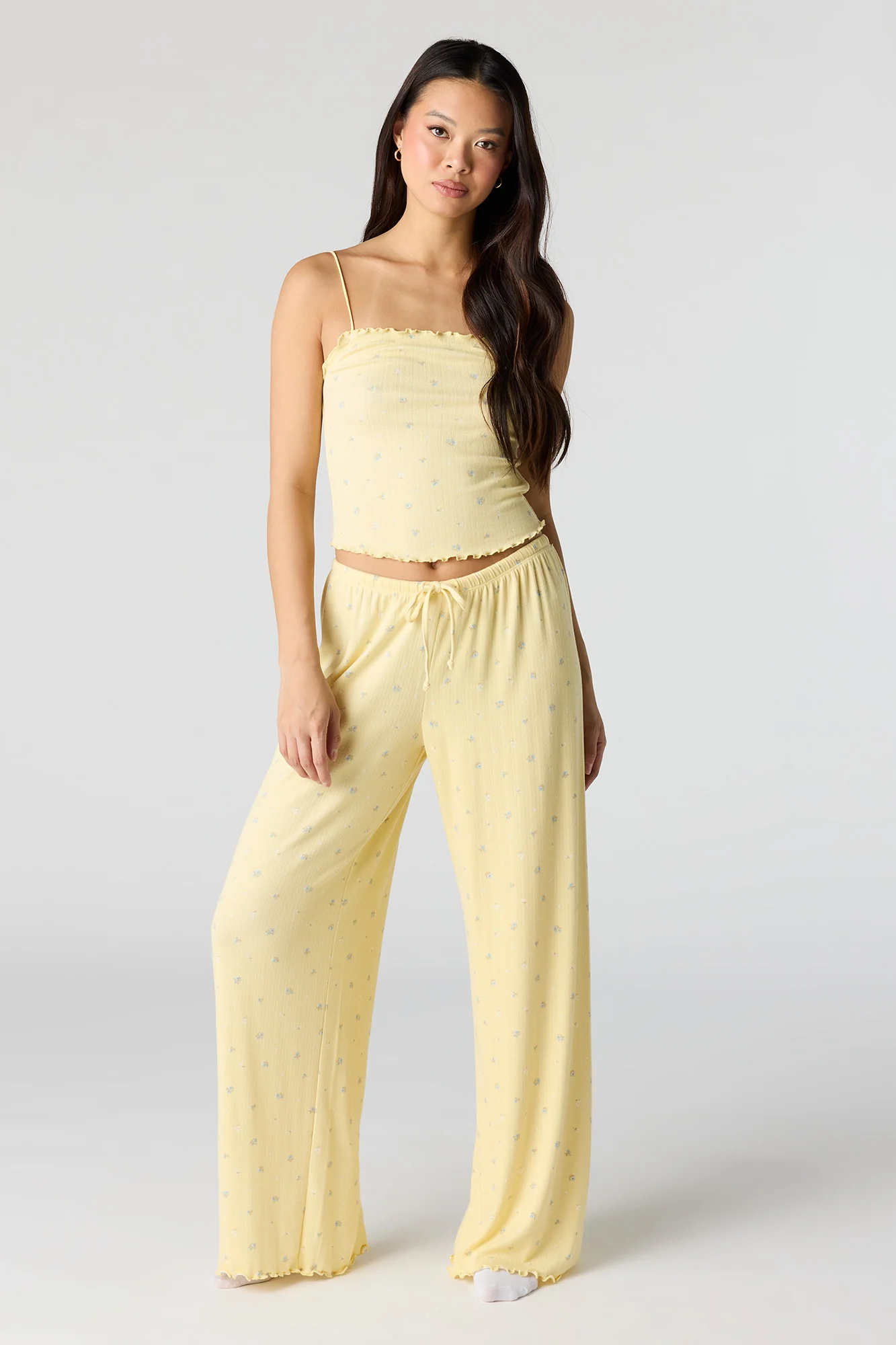 Pointelle Tank & Pant Pajama Set - Image 13