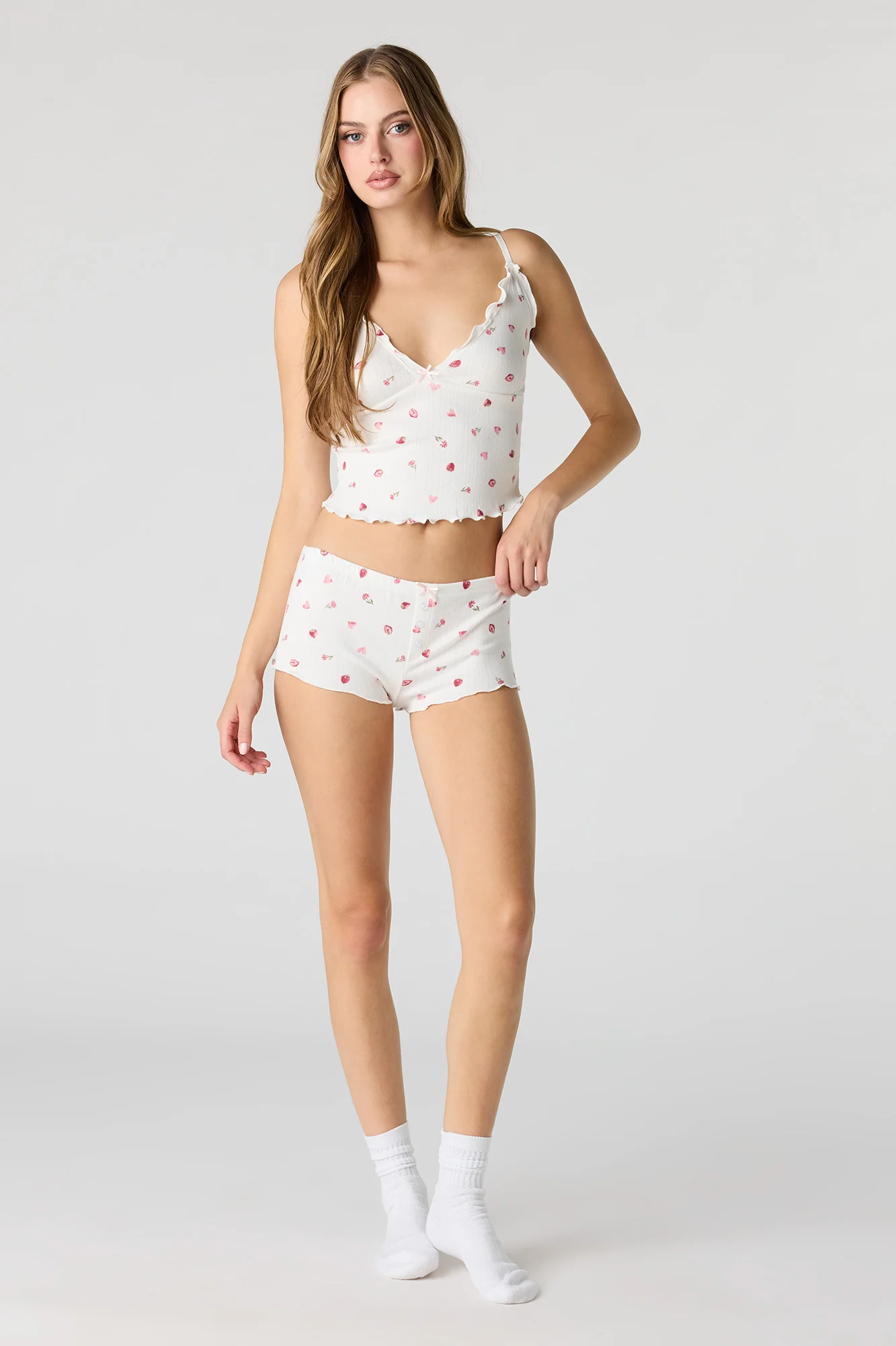 Pointelle Tank & Short Pajama Set - Image 11