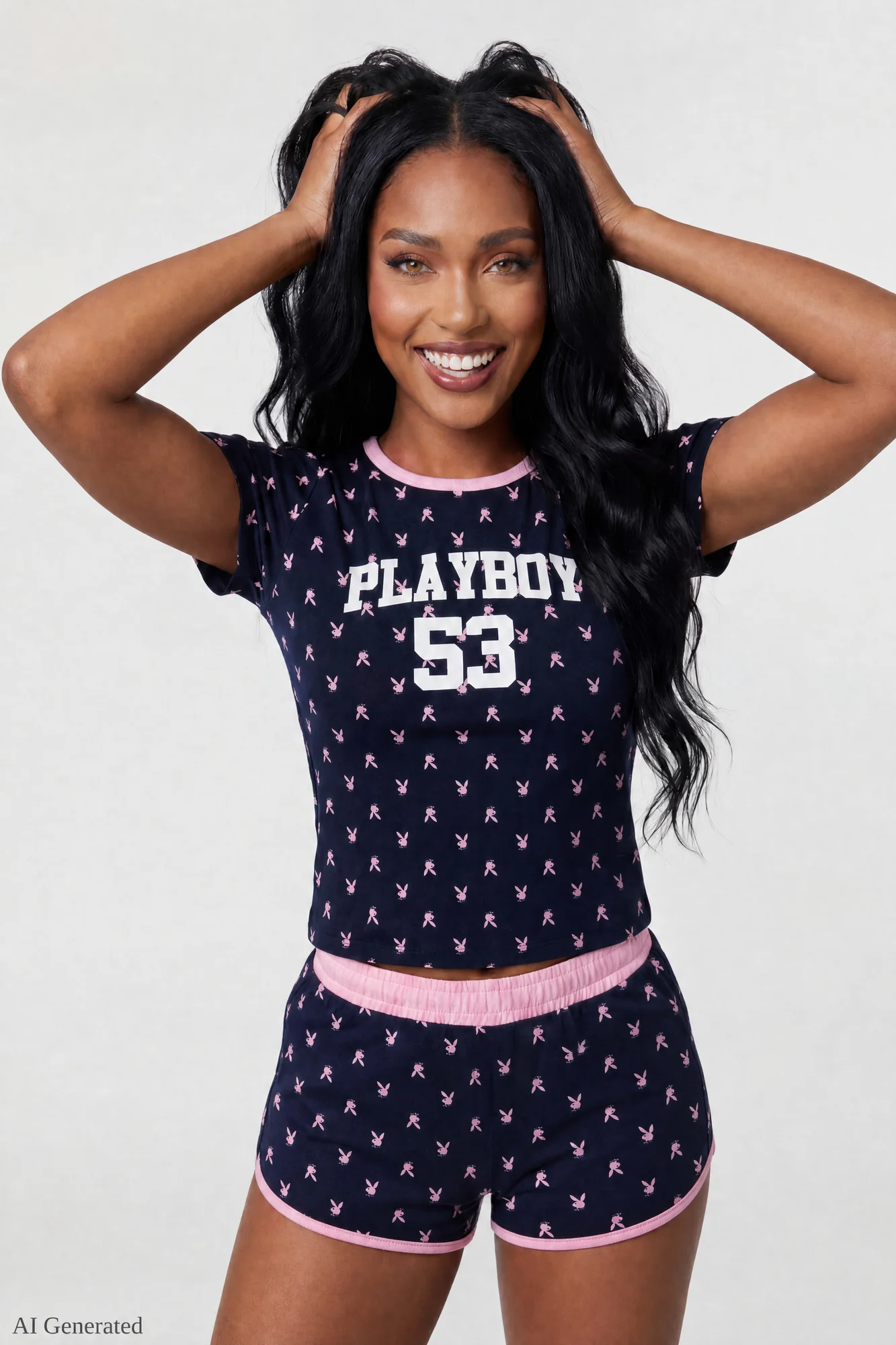 Playboy Graphic T-Shirt & Short Set - Image 9