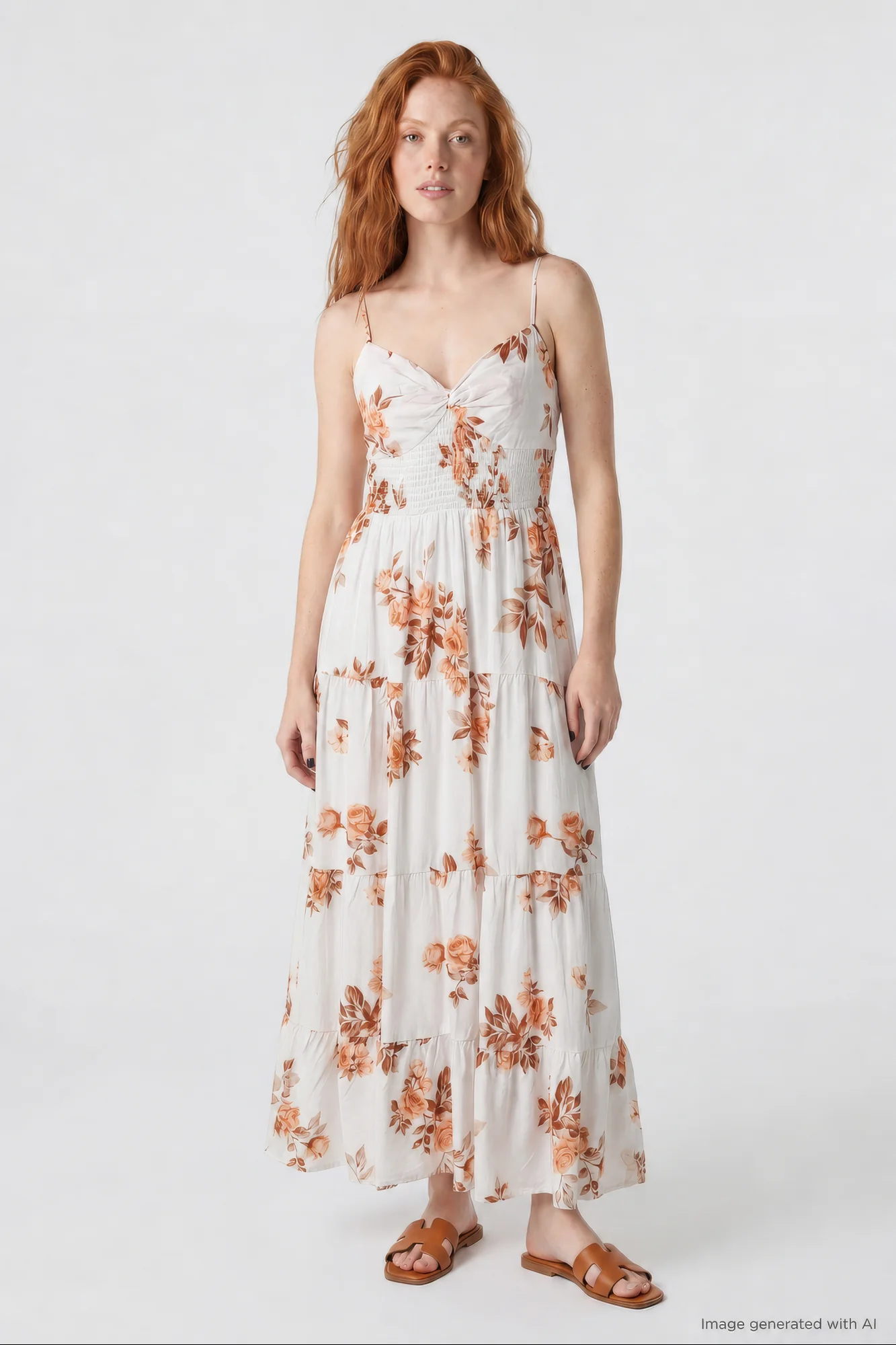Floral Tiered Maxi Dress - Image 6