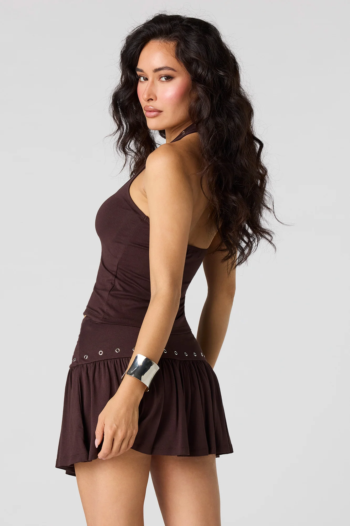 Eyelet Mini Skort - Image 10