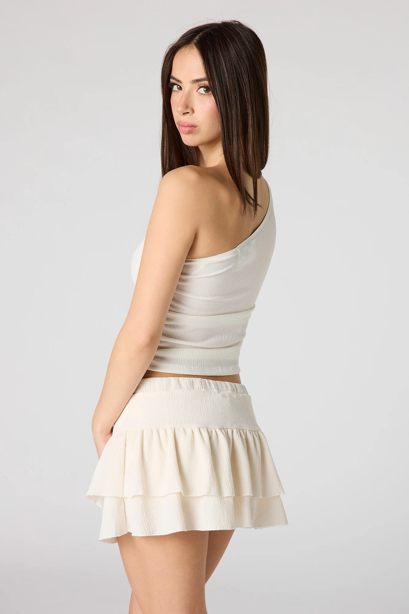 Textured Tiered Mini Skort - Image 10