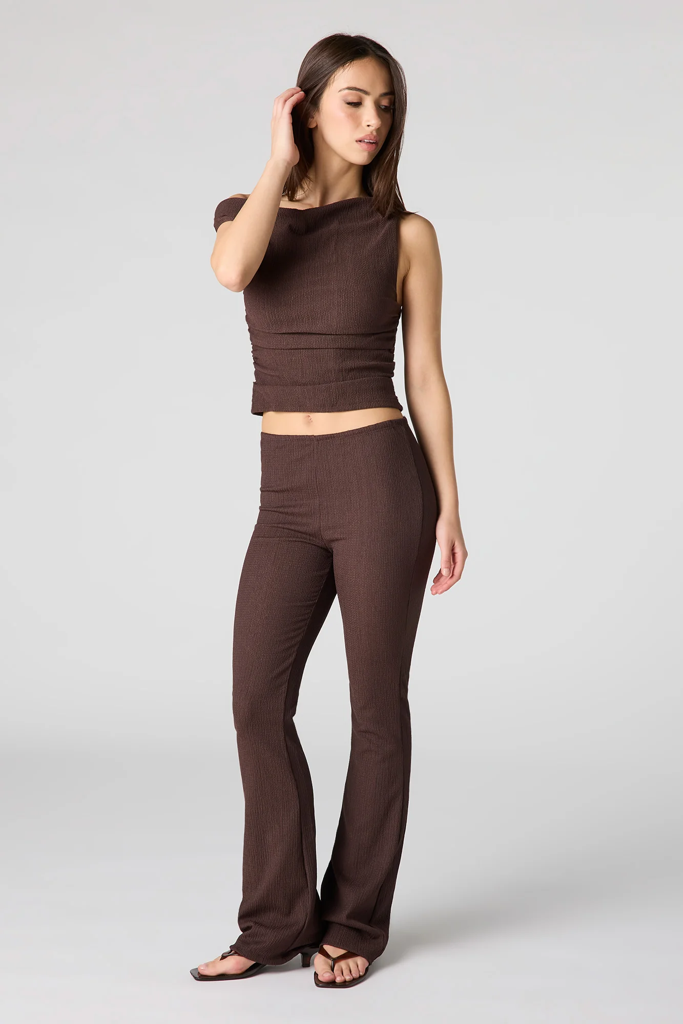 Textured Flare Pant - Image 7
