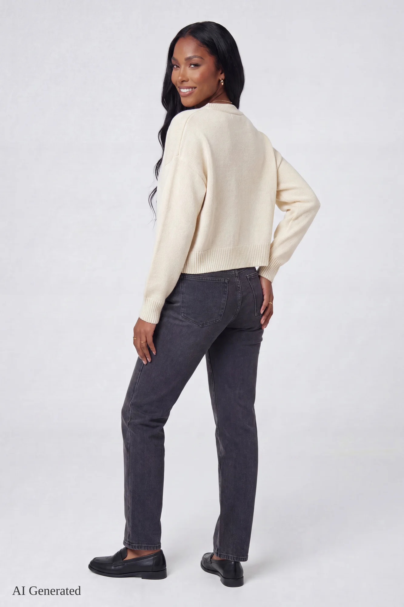 V-Neck Button-Up Cardigan - Image 23
