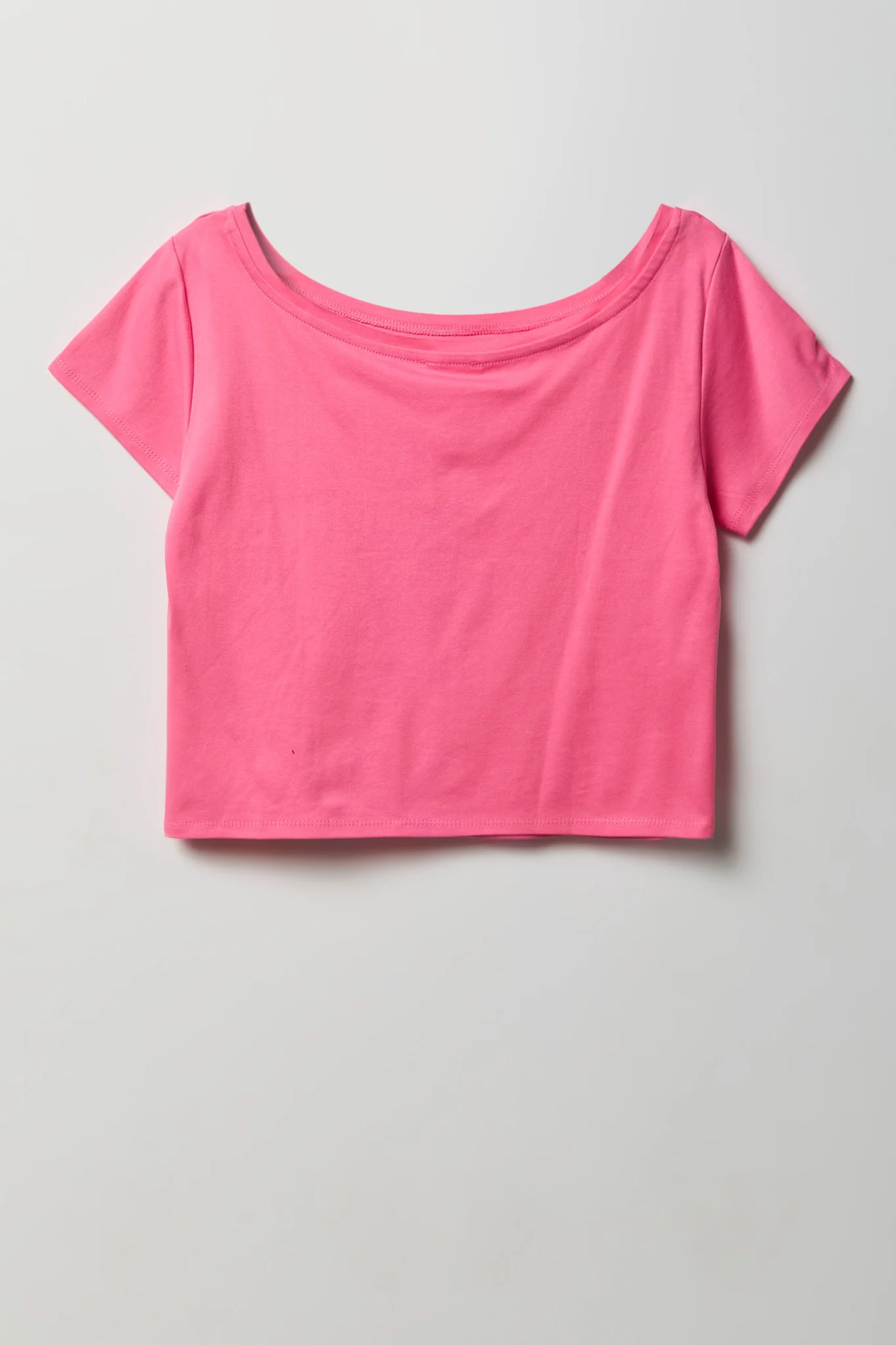Luxe Heavy Cotton Off Shoulder T-Shirt - Image 19