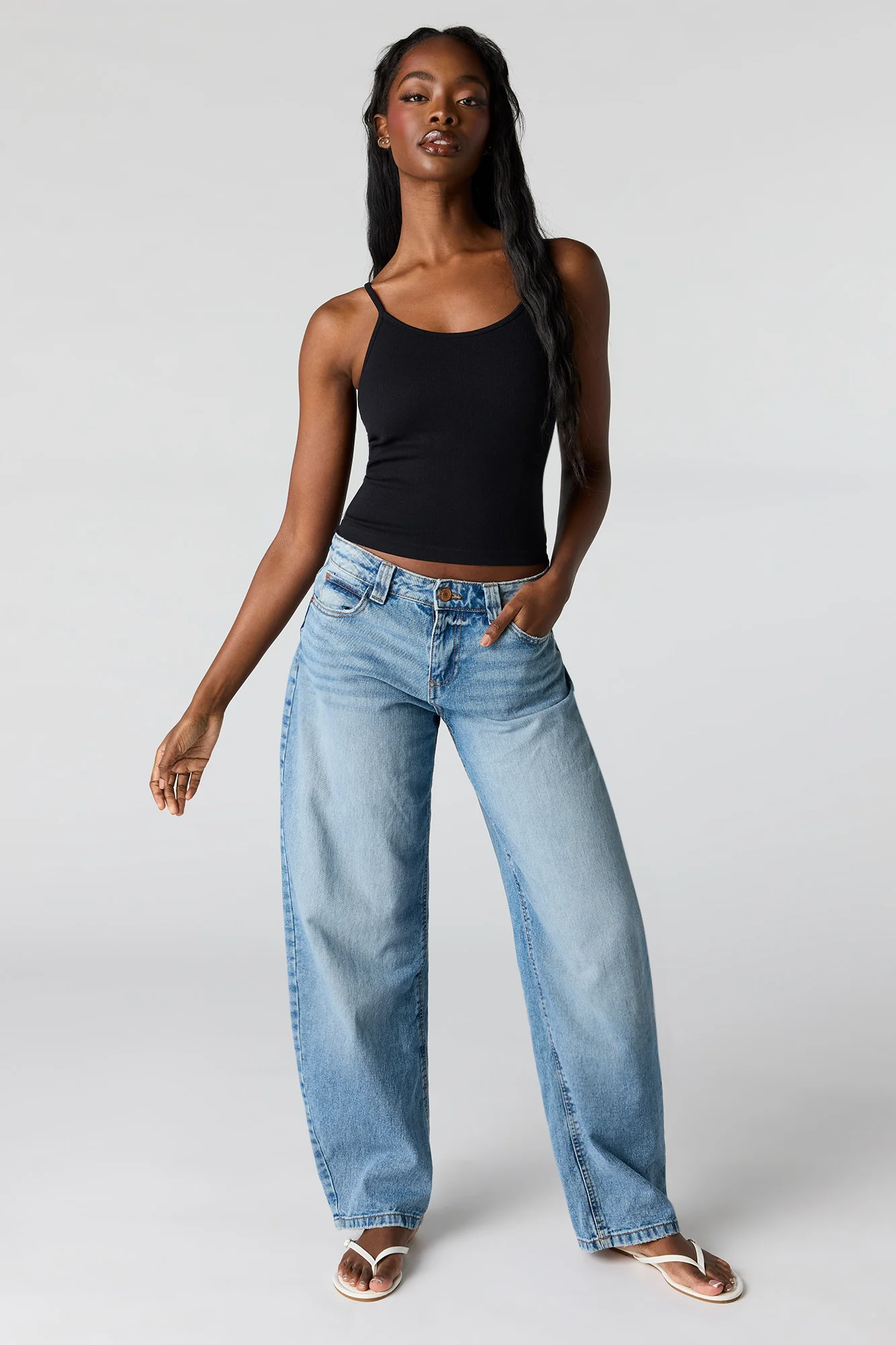 Braless Seamless Ribbed Scoop Neck Tank - Image 7