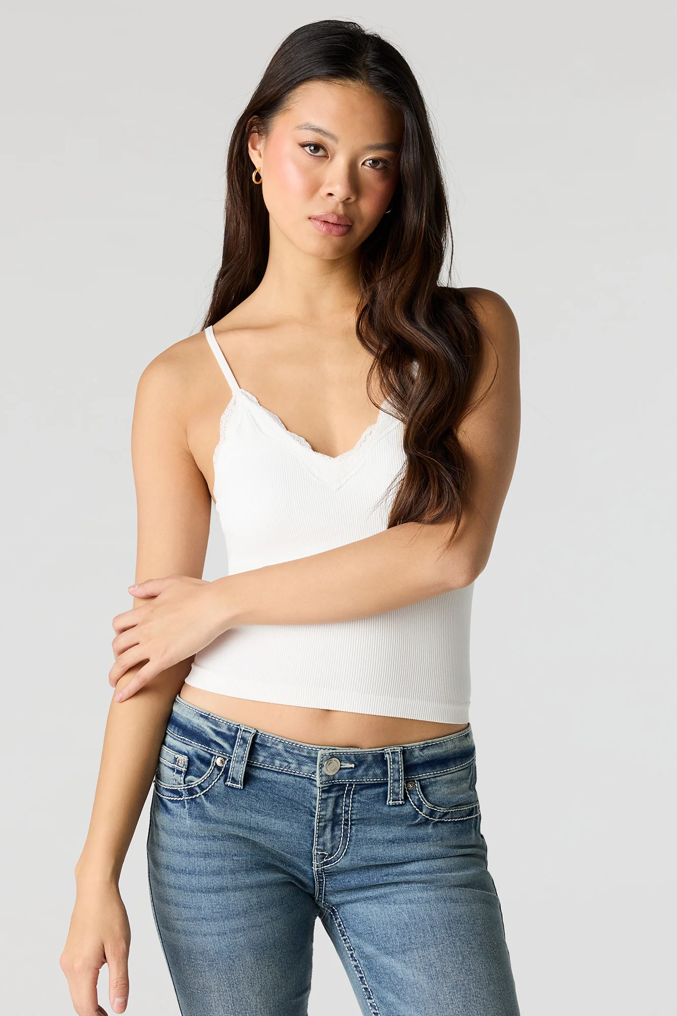 Seamless Lace Trim Cami - Image 7
