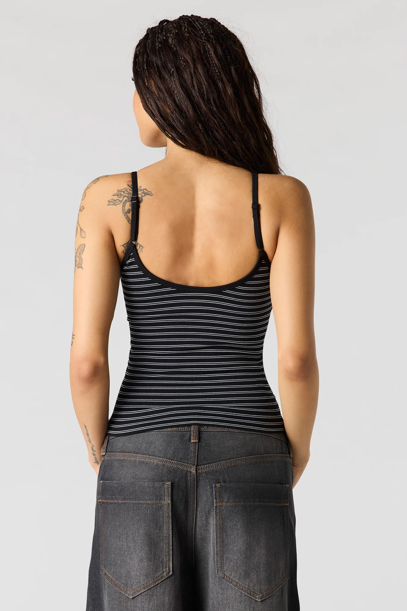 Braless Seamless Ribbed V-Neck Cami - Image 2
