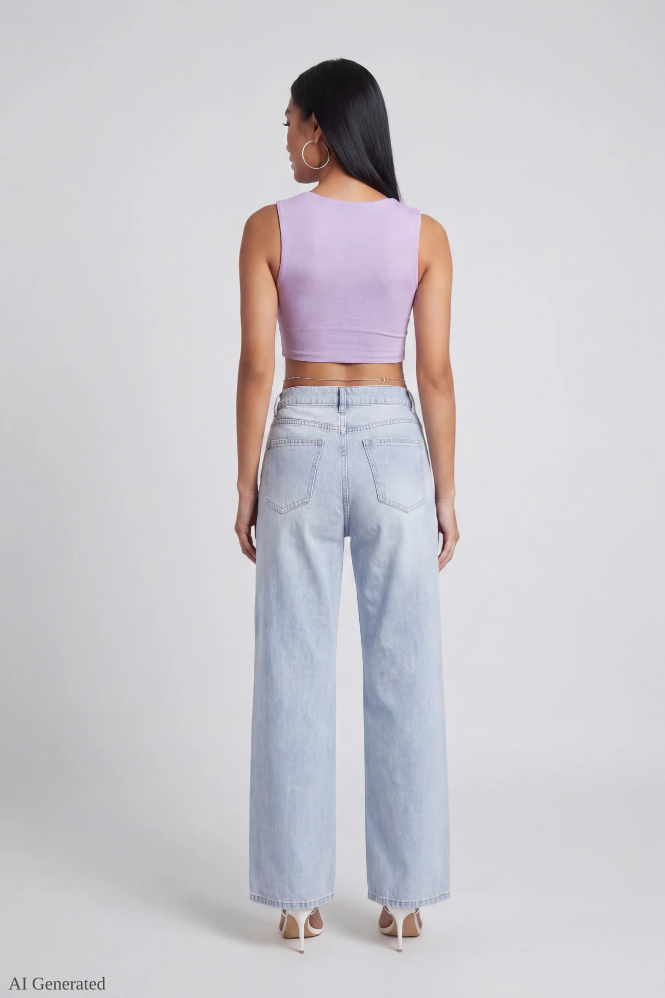 London Low Rise Super Baggy Light Jean - Image 2